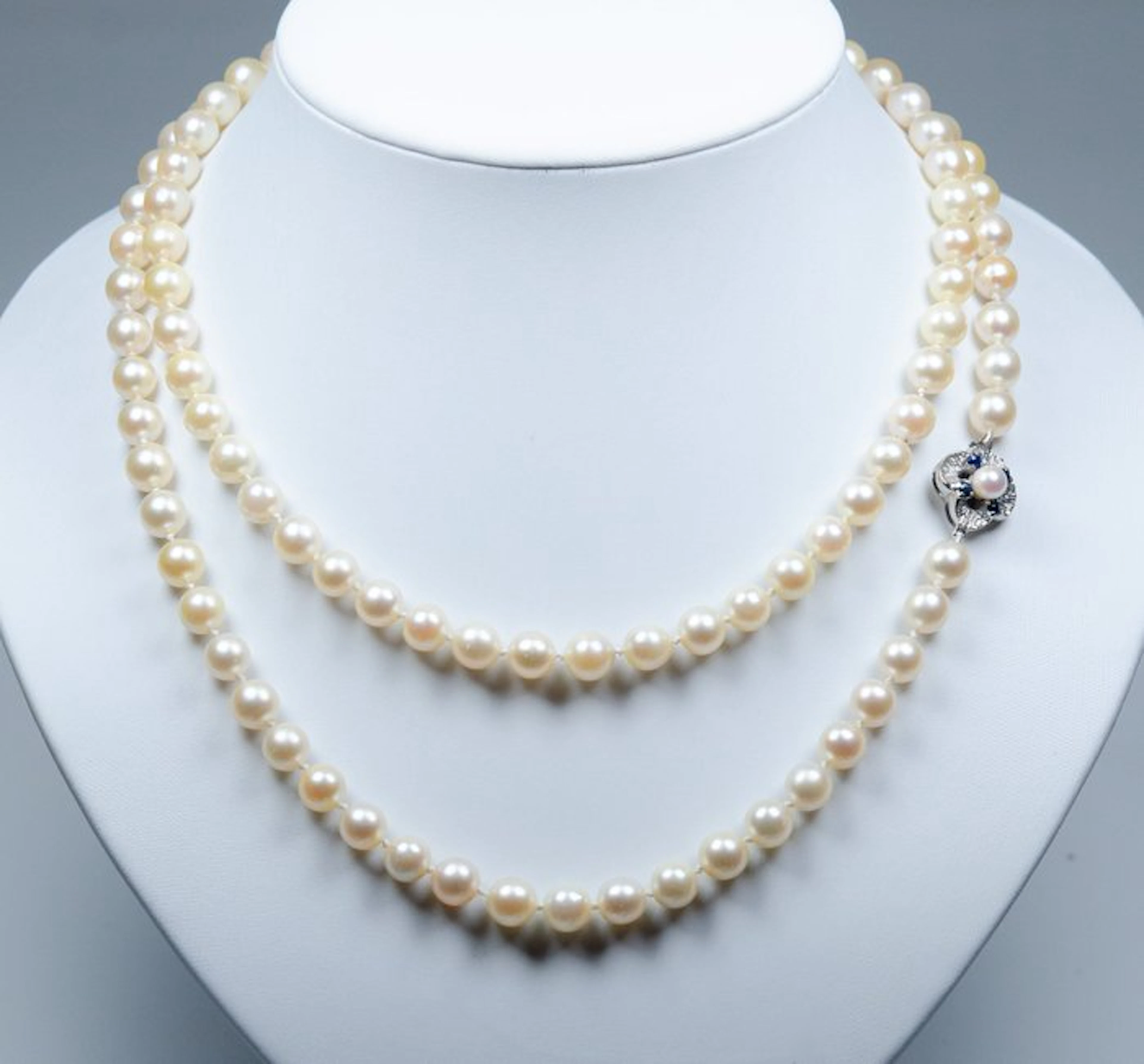 No reserve price - Necklace - 835 silver - Ø 7-7.5 mm...