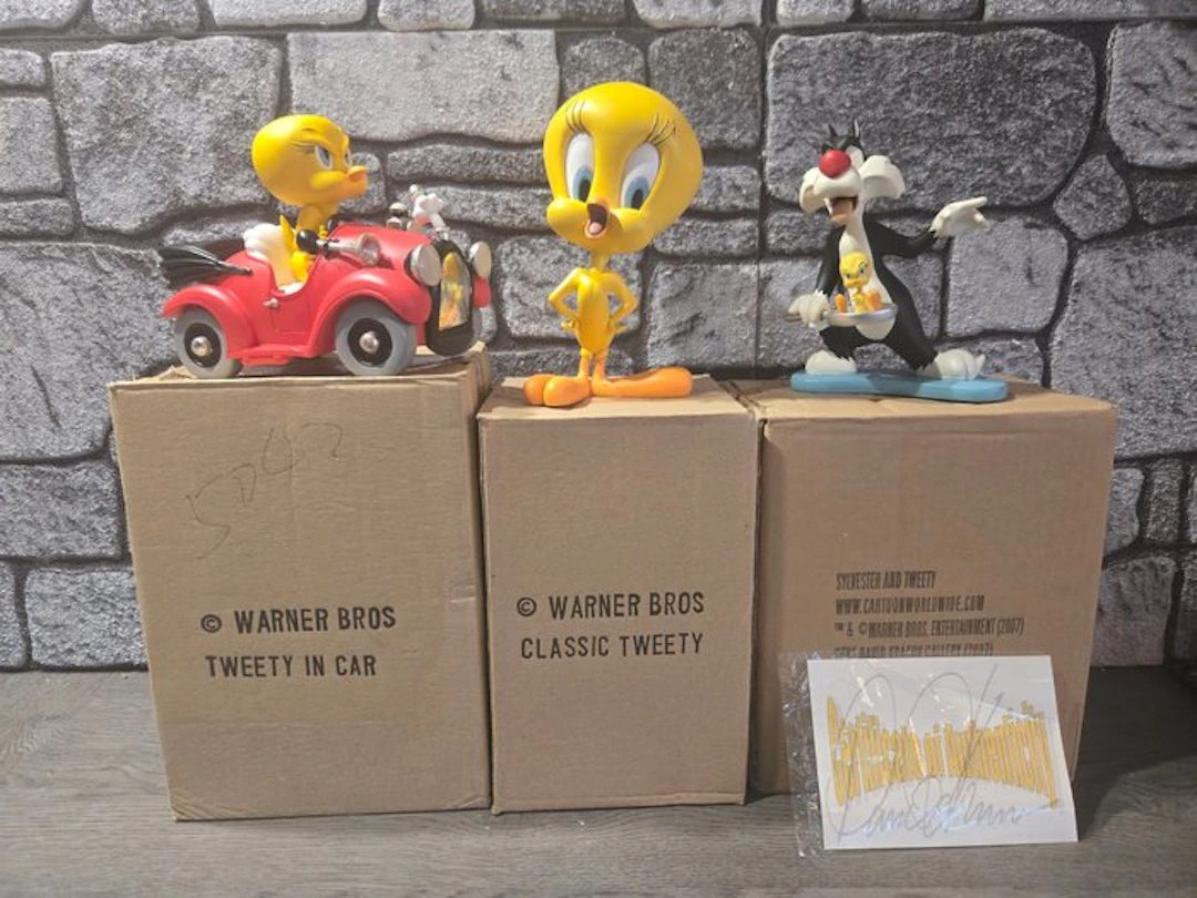 Tweety en Sylvester - 3 Figurine - Warner Bros - 2007