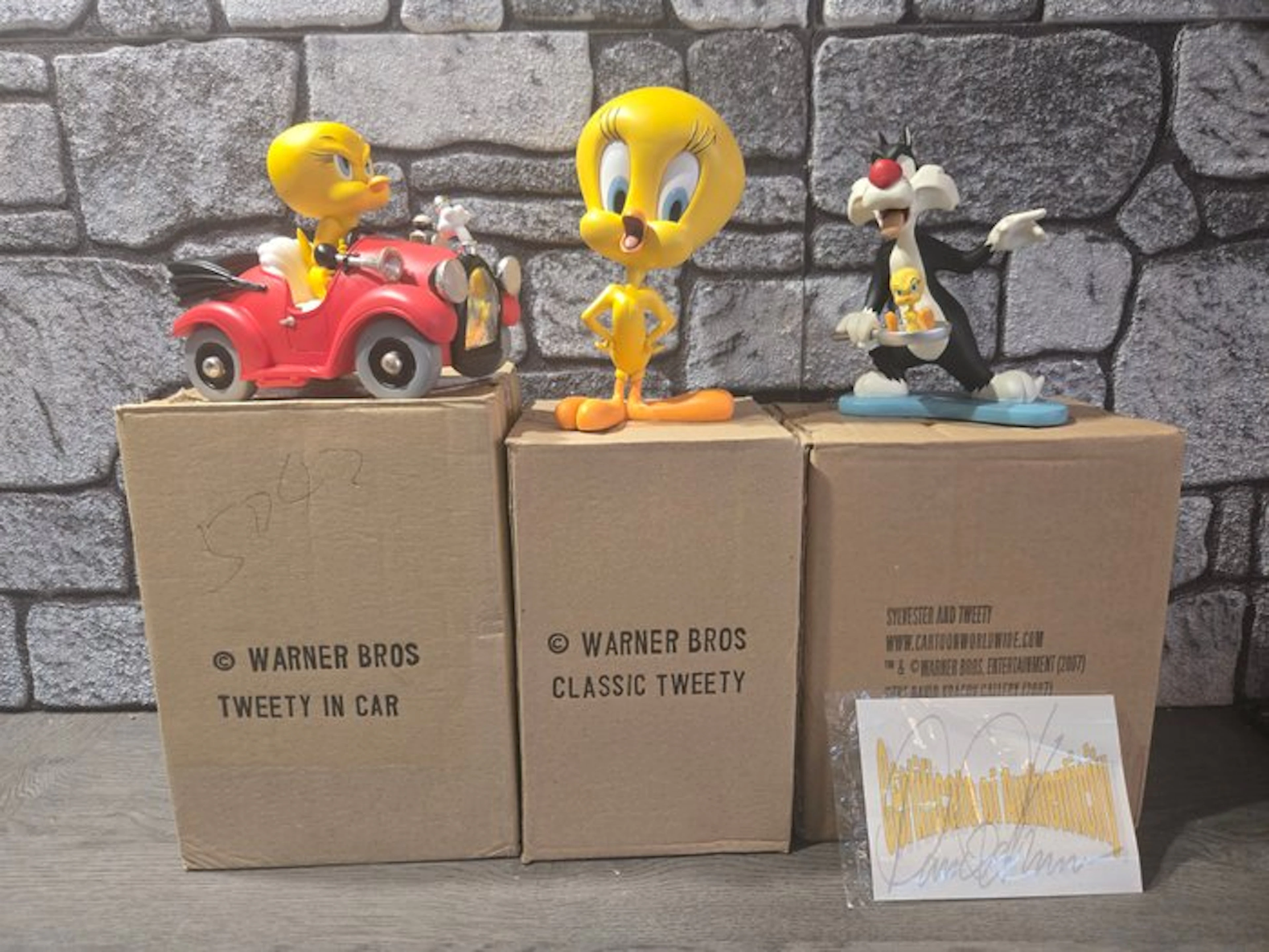 Tweety en Sylvester - 3 Figurine - Warner Bros - 2007