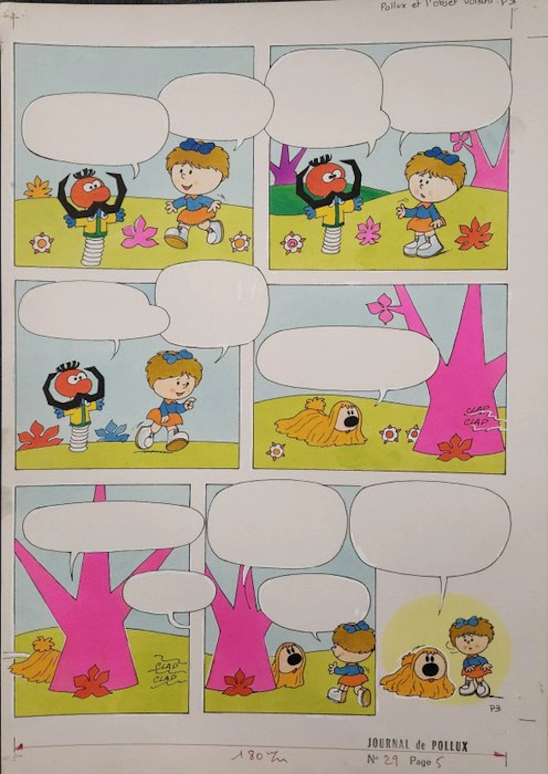 Andre Oulié - 1 Original colour page - Pollux