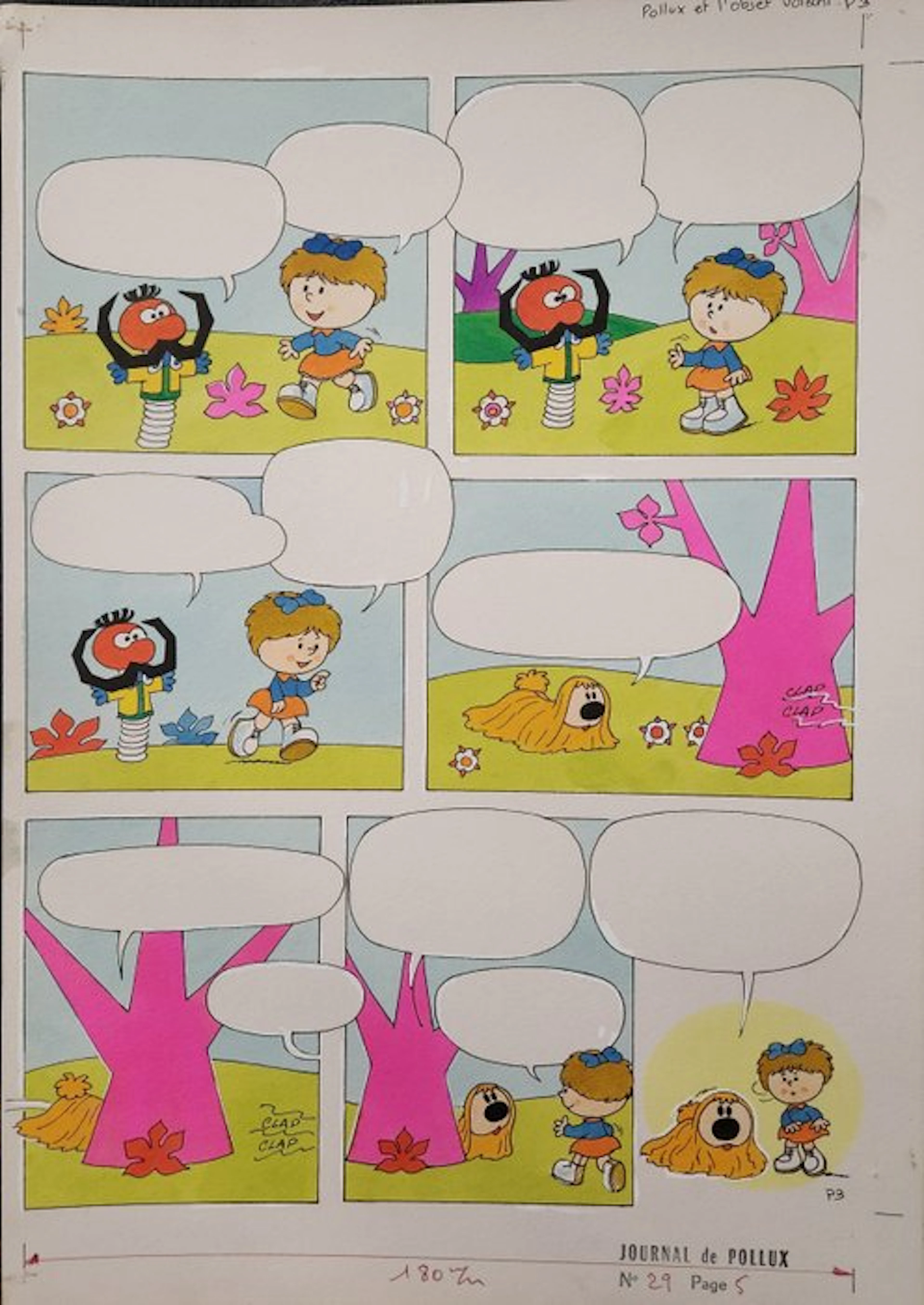 Andre Oulié - 1 Original colour page - Pollux