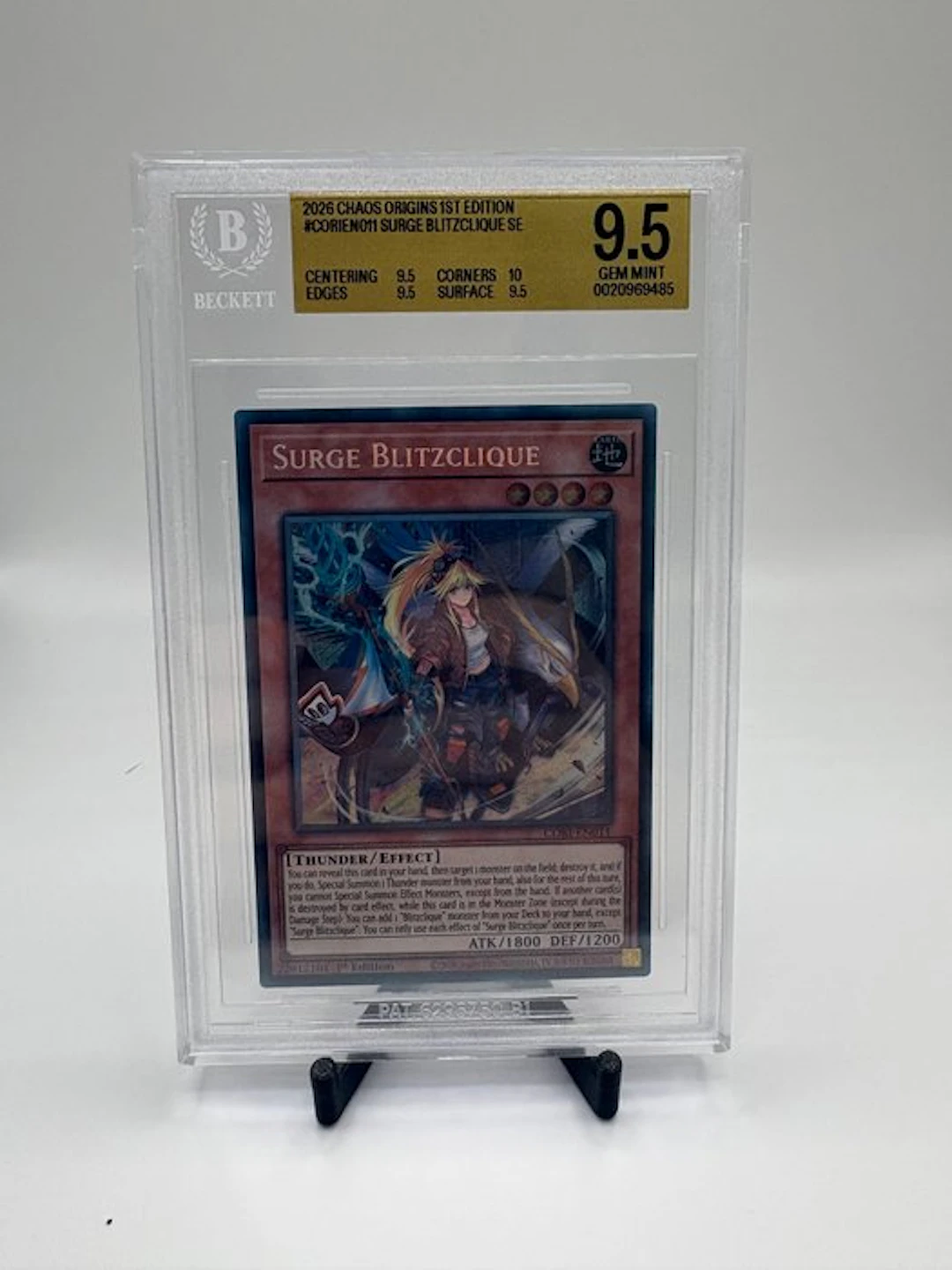 Konami - 1 Graded card - Yu-Gi-Oh! - Surge Blitzclique...