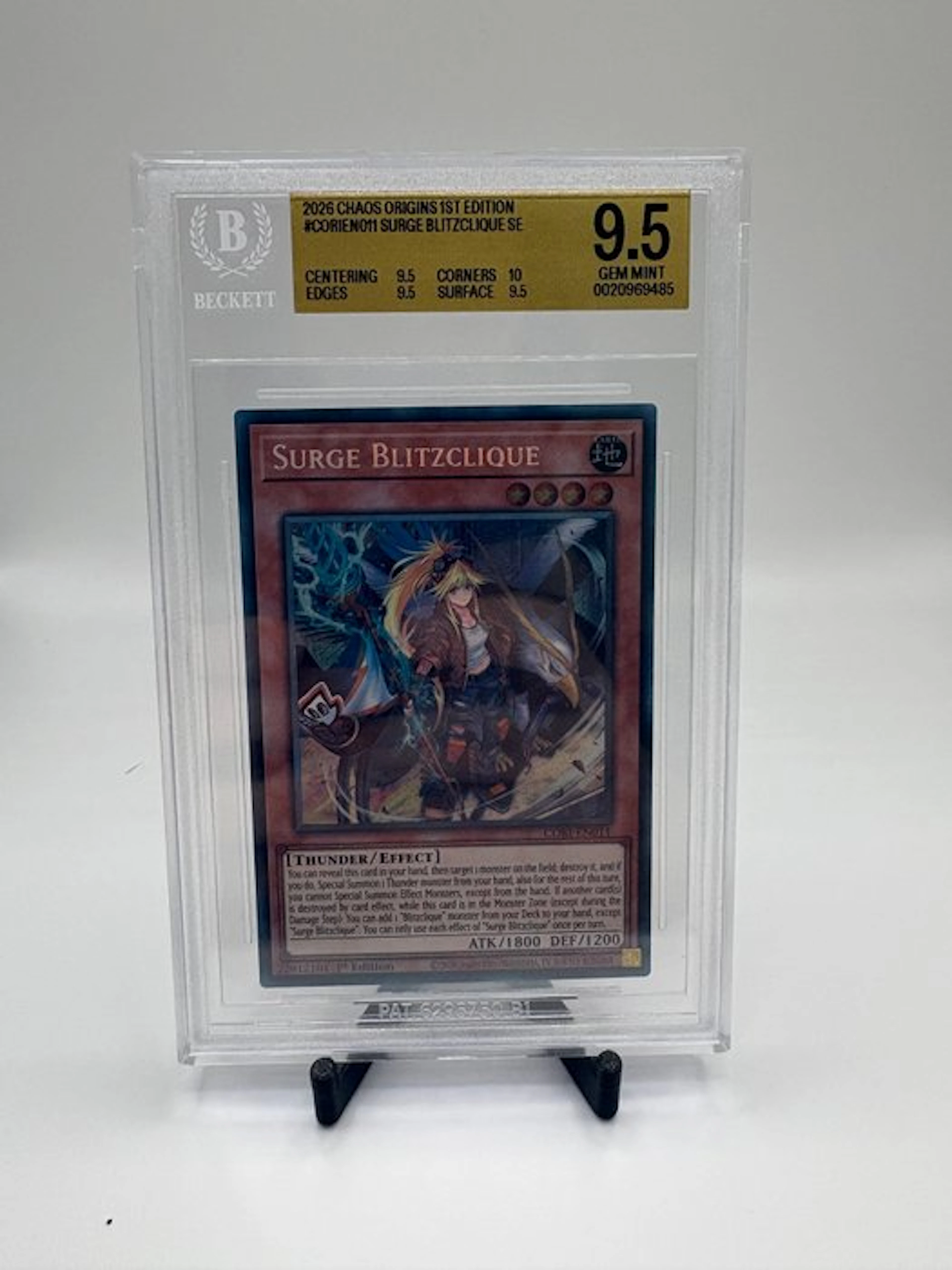 Konami - 1 Graded card - Yu-Gi-Oh! - Surge Blitzclique...