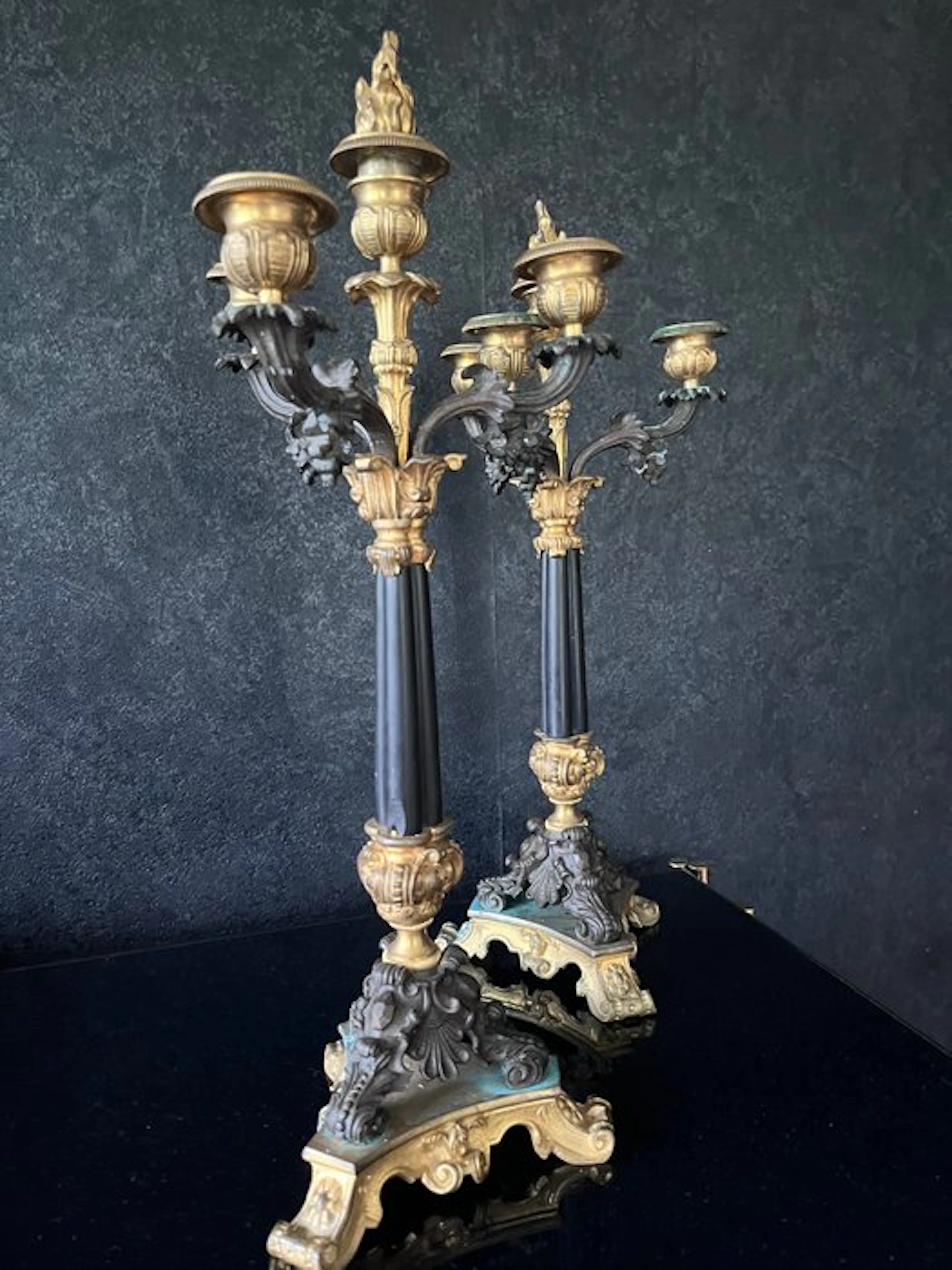 Candelabrum (2) - Bronze - Napoleon III