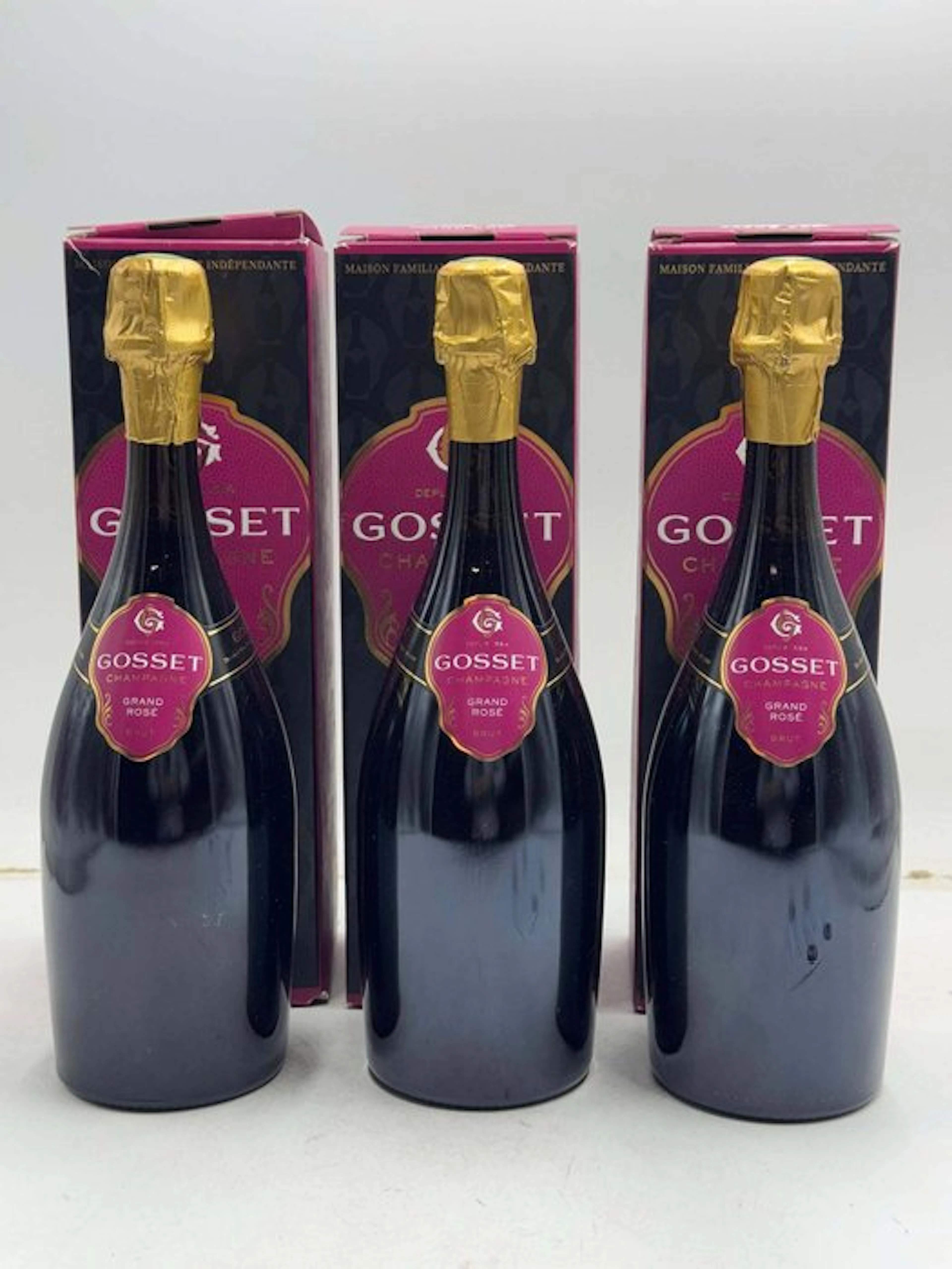 Gosset, Grand Rosé - Champagne Brut - 3 Bottles (0.75L)
