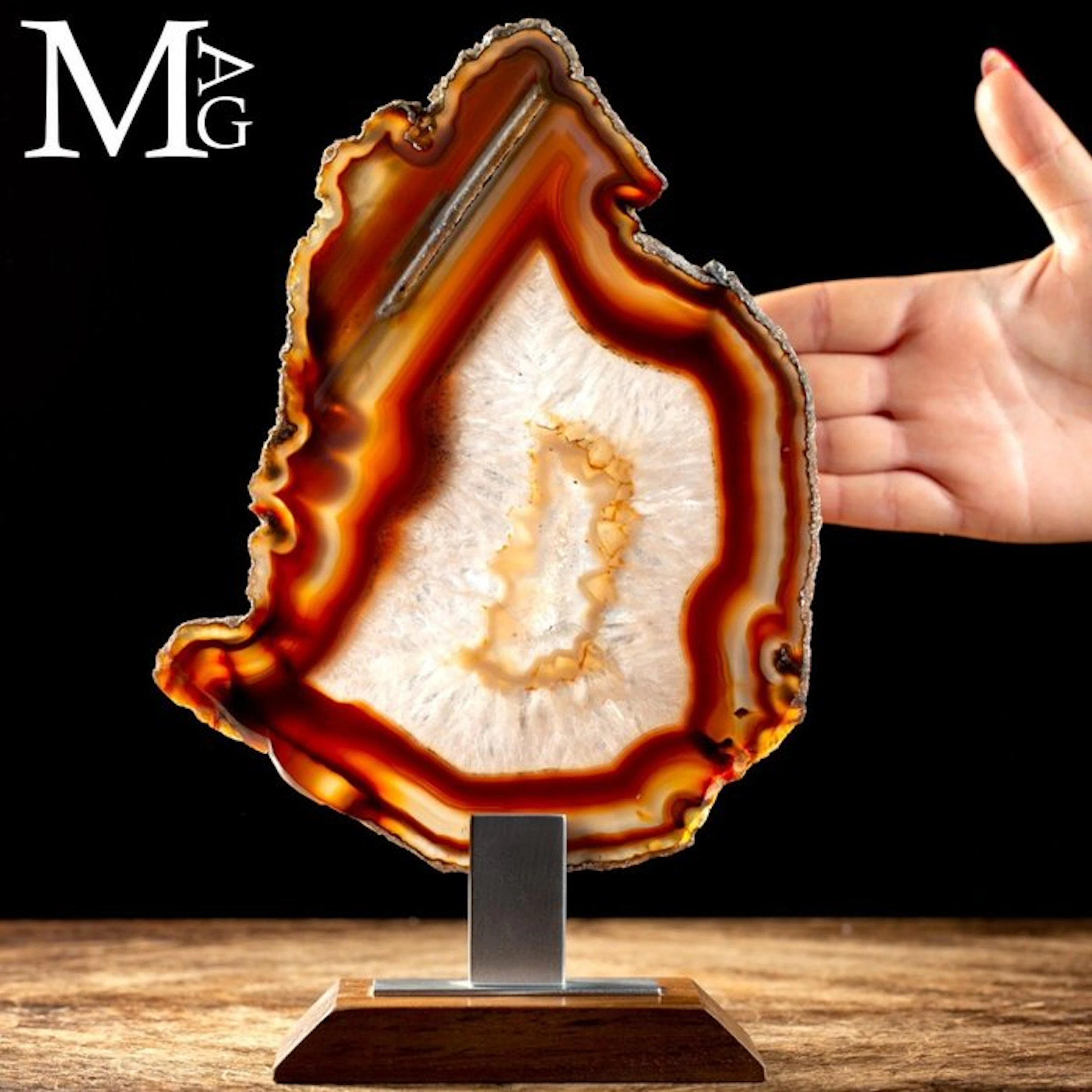 Really Elegant Agate Slice - Cornellian Agate Slice...