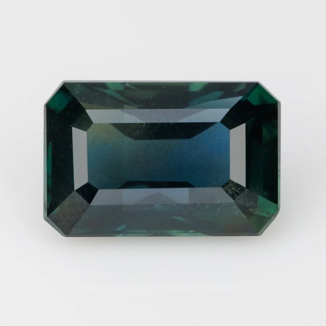 1 pcs Blue, Green Sapphire - 2.24 ct - Bellerophon Gemlab - Teal Color