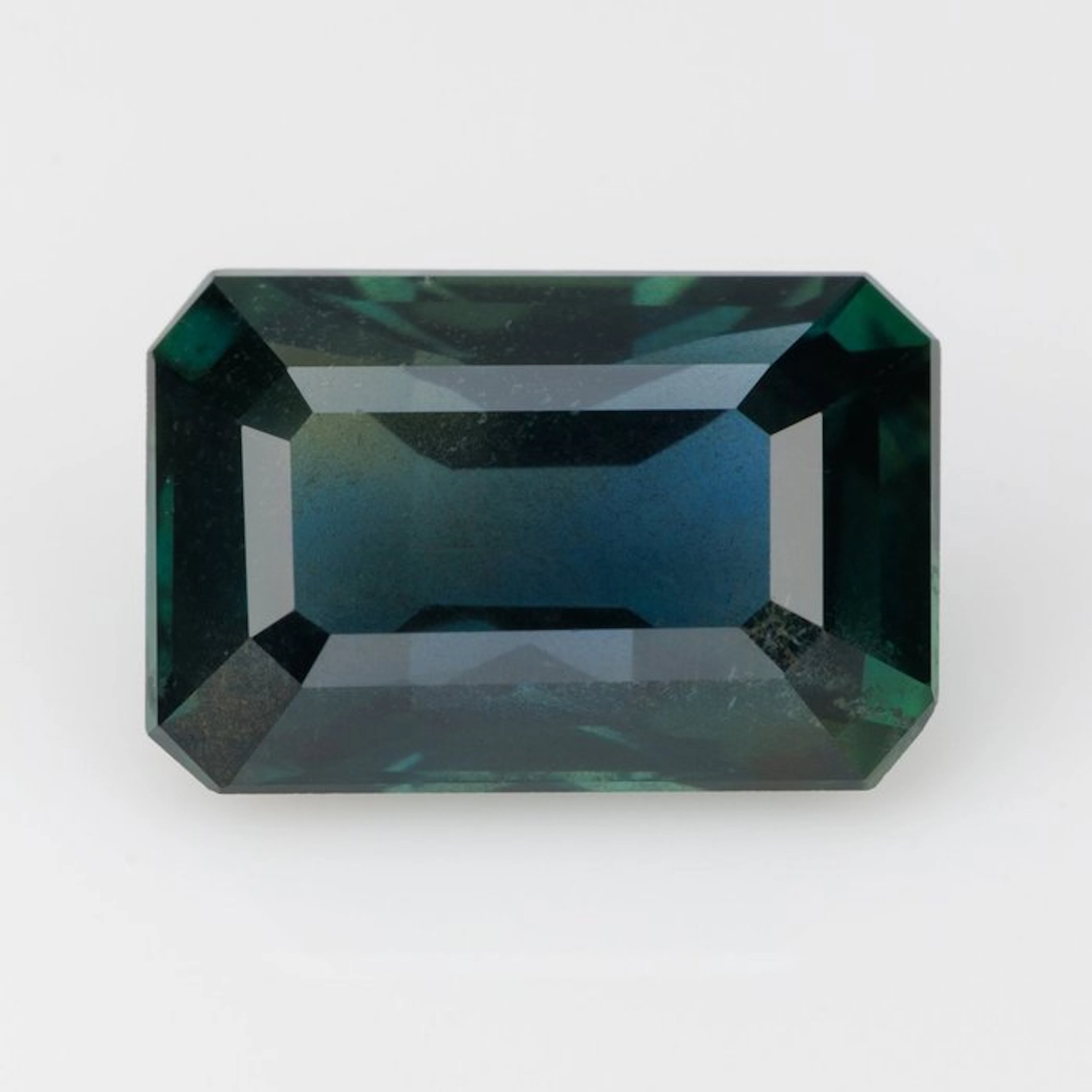 1 pcs Blue, Green Sapphire - 2.24 ct - Bellerophon Gemlab - Teal Color
