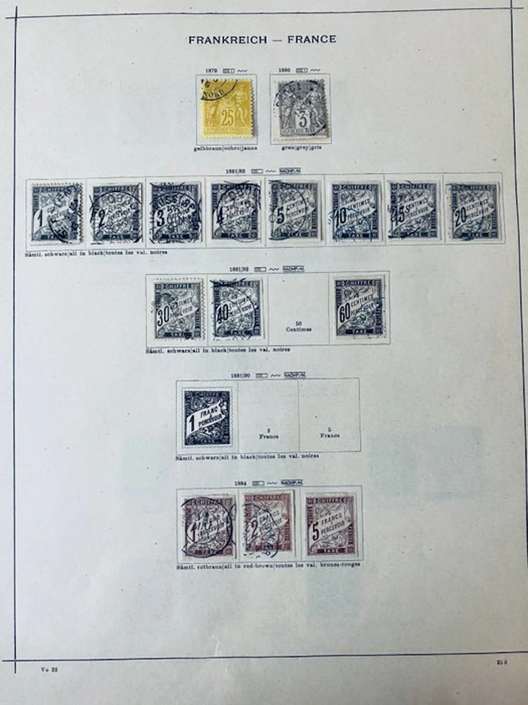 World - France collection (with postage stamps) + Monaco on old album pages