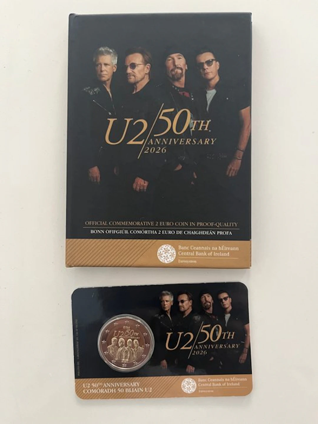 Ireland. 2 Euro 2026 "U2" (2 coins incl