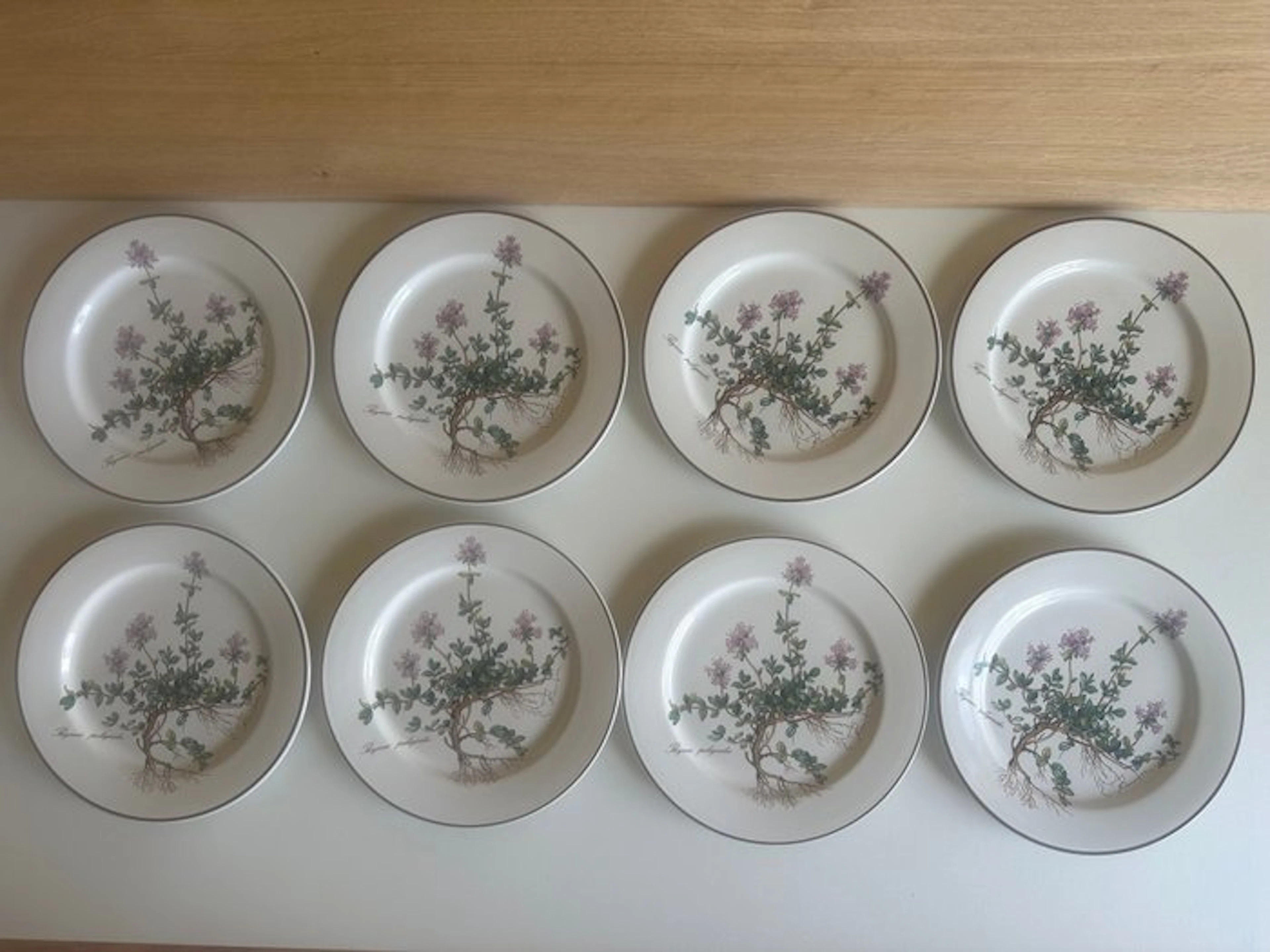 Villeroy & Boch - Breakfast plate (8) - Porcelain - Botanica 20.5 cm