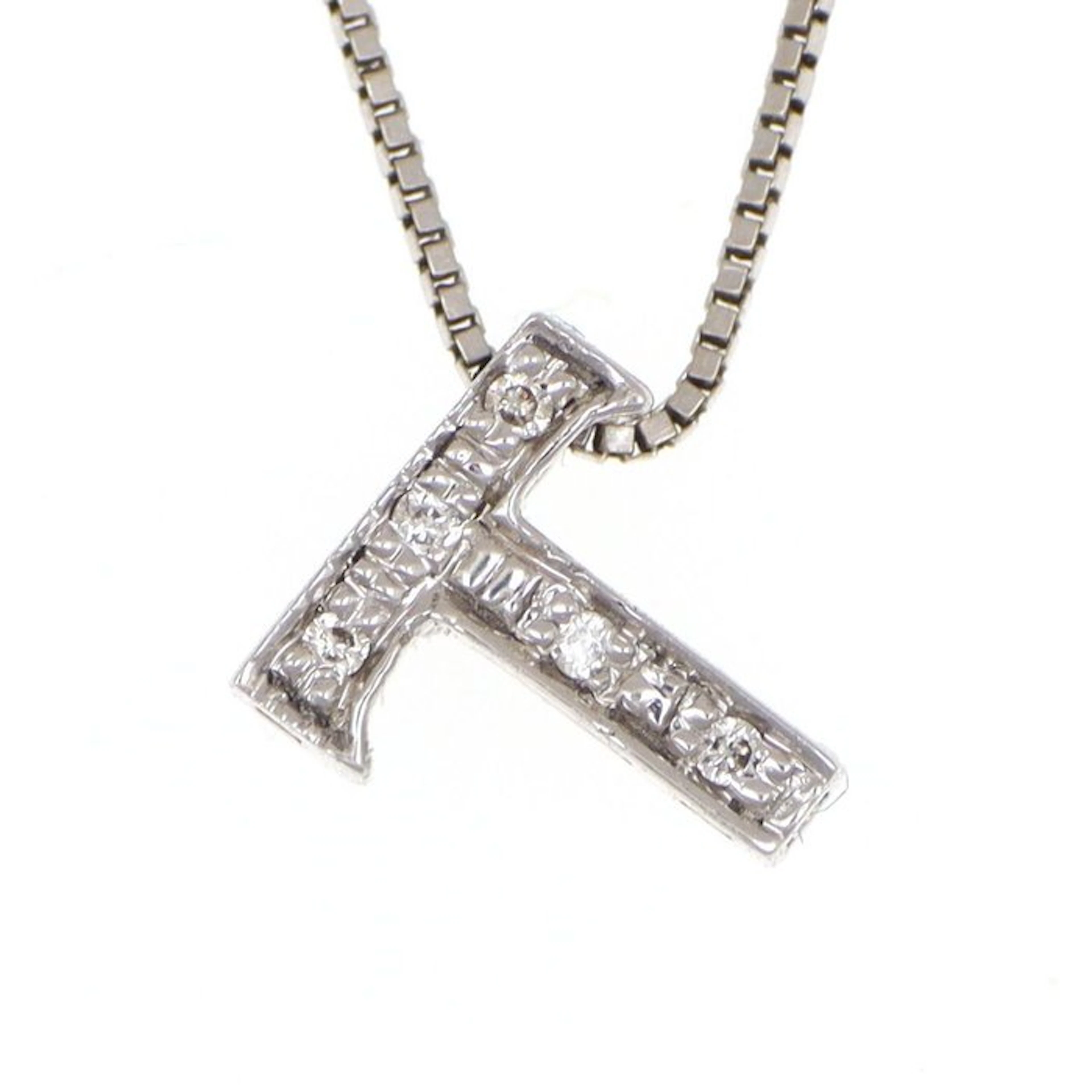 No reserve price - Necklace with pendant - 18 kt. White gold Diamond (Natural)