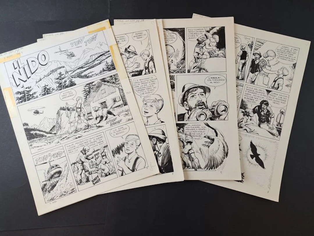 Canale, Antonio - 7 Original page - Il Nido - 1990