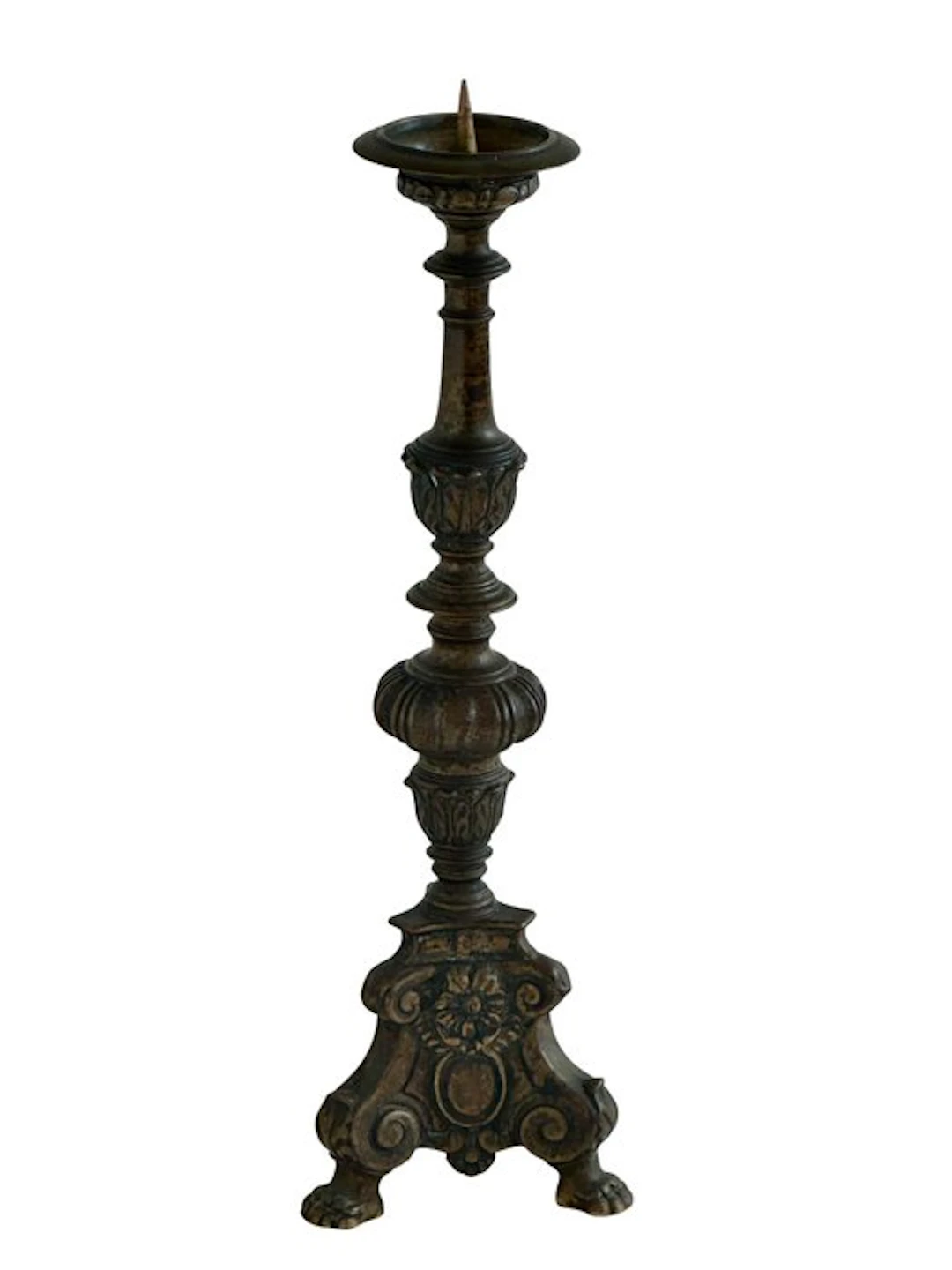 Candleholder - Patinated bronze - Altar Church Candlestick - 64 cm - 4.9 kg