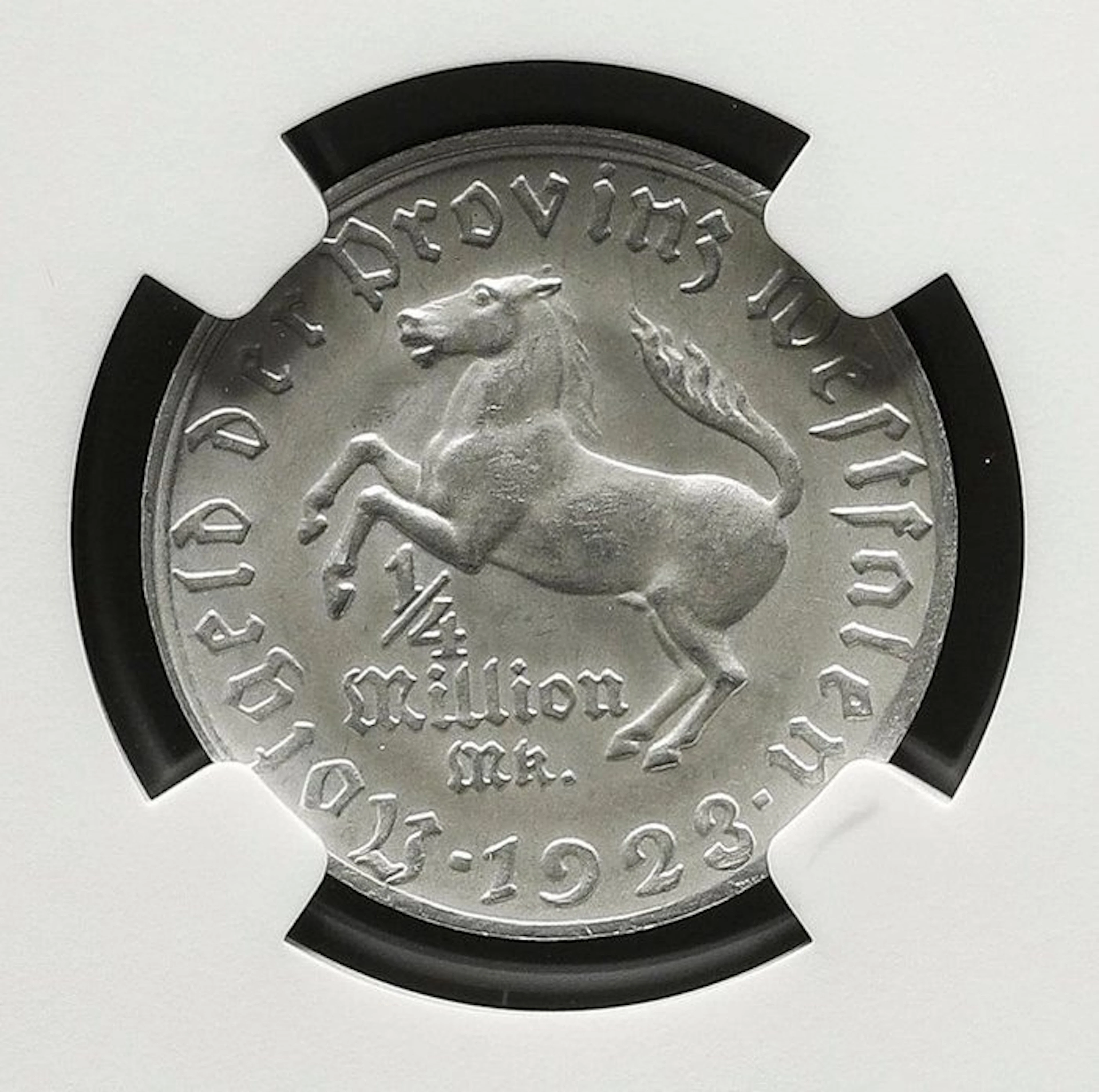 Germany, Westphalia 1/4 Millón Mark 1923 - NGC MS63