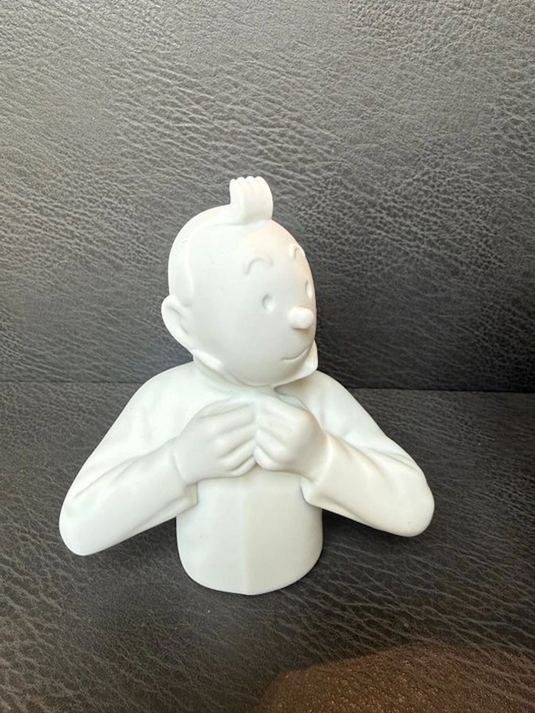 Tintin - Figure - Büste Tintin schliesst seinen Kragen - Porcelain