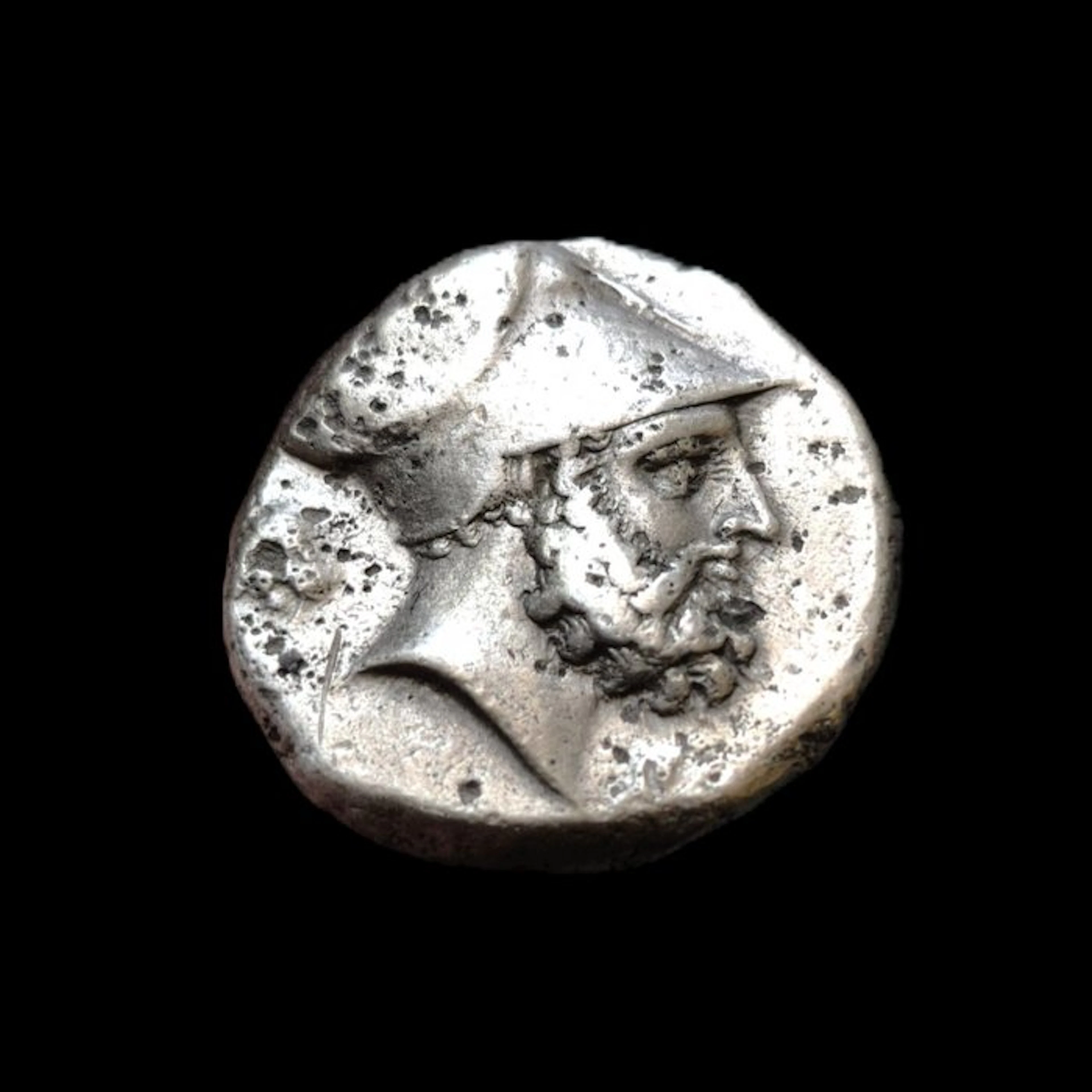 Lucania, Metapontion Nomos c. 340-330 BC Leukippos / Barley META