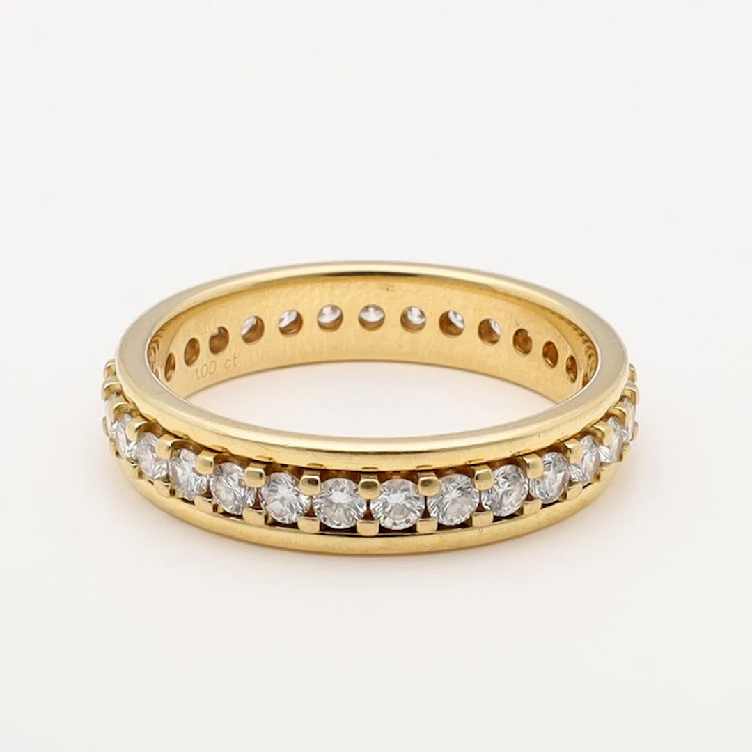 Ring - 18 kt. Yellow gold Diamond (Natural) - Alliance