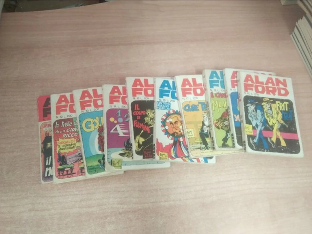 Alan Ford nn. 11/20 - sequenza completa - 10 Comic - First edition - 1970/1971