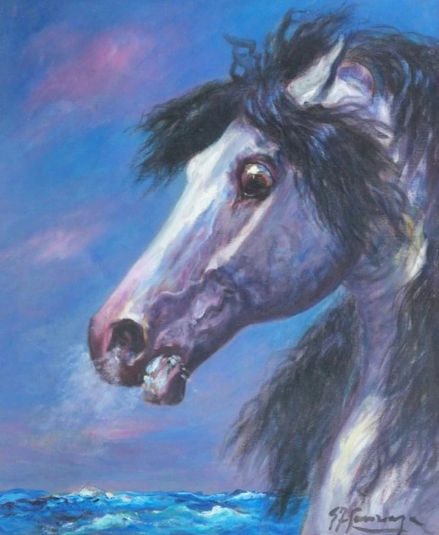 Giovan Francesco Gonzaga (1921-2007) - Testa di corsiero