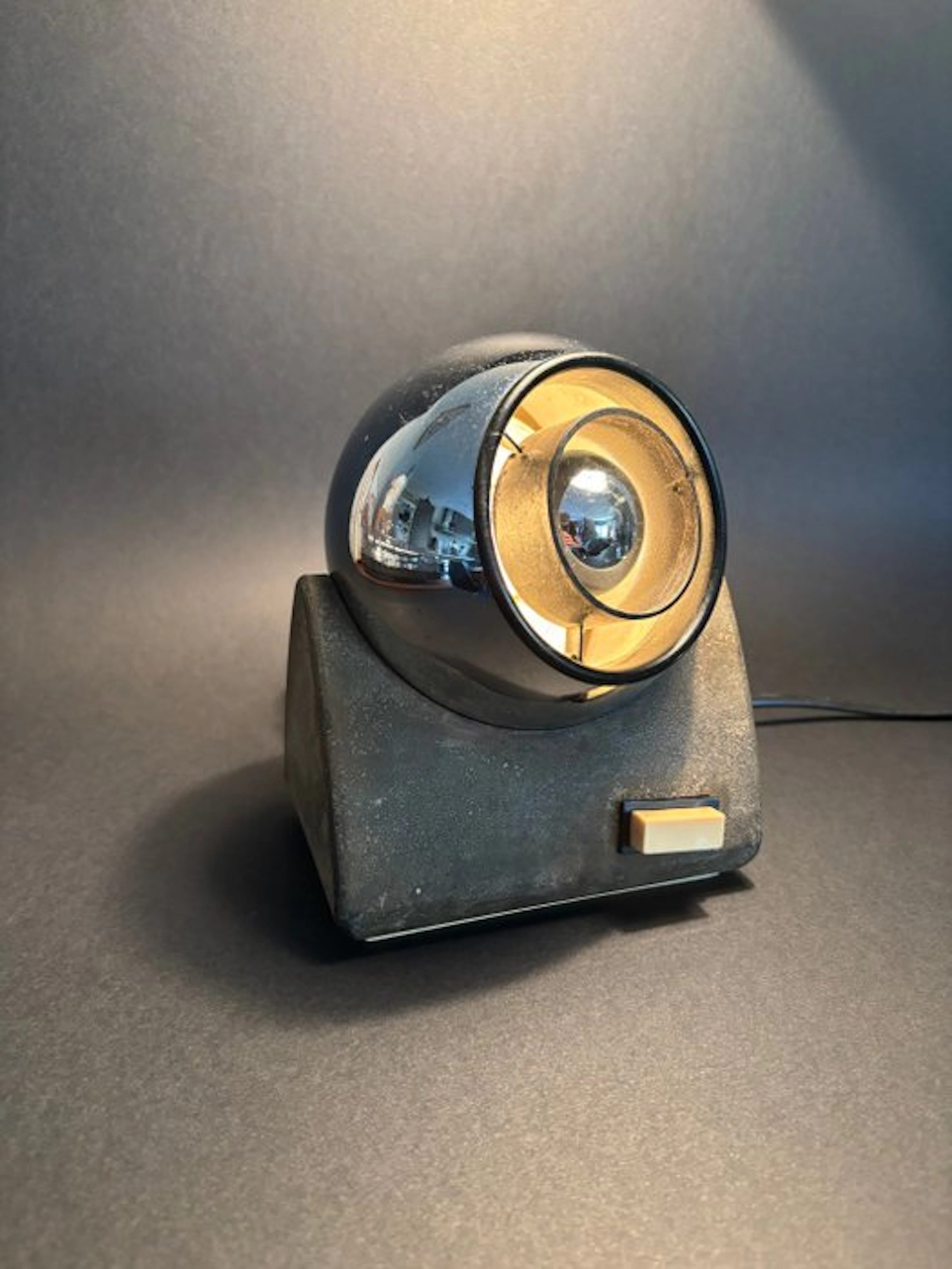 Table lamp - Chrome, Metal - Vintage table lamp
