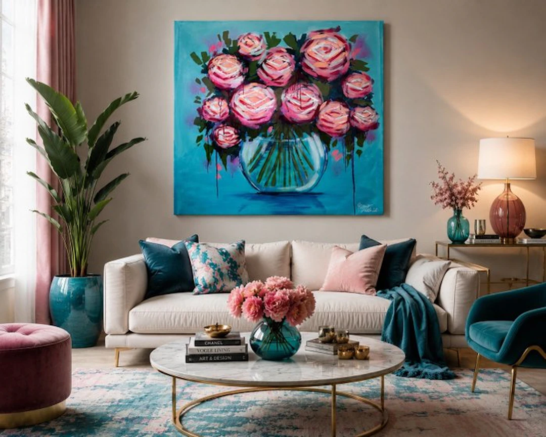 Azzurra - Gelato Blooms - Opera Originale – italian...