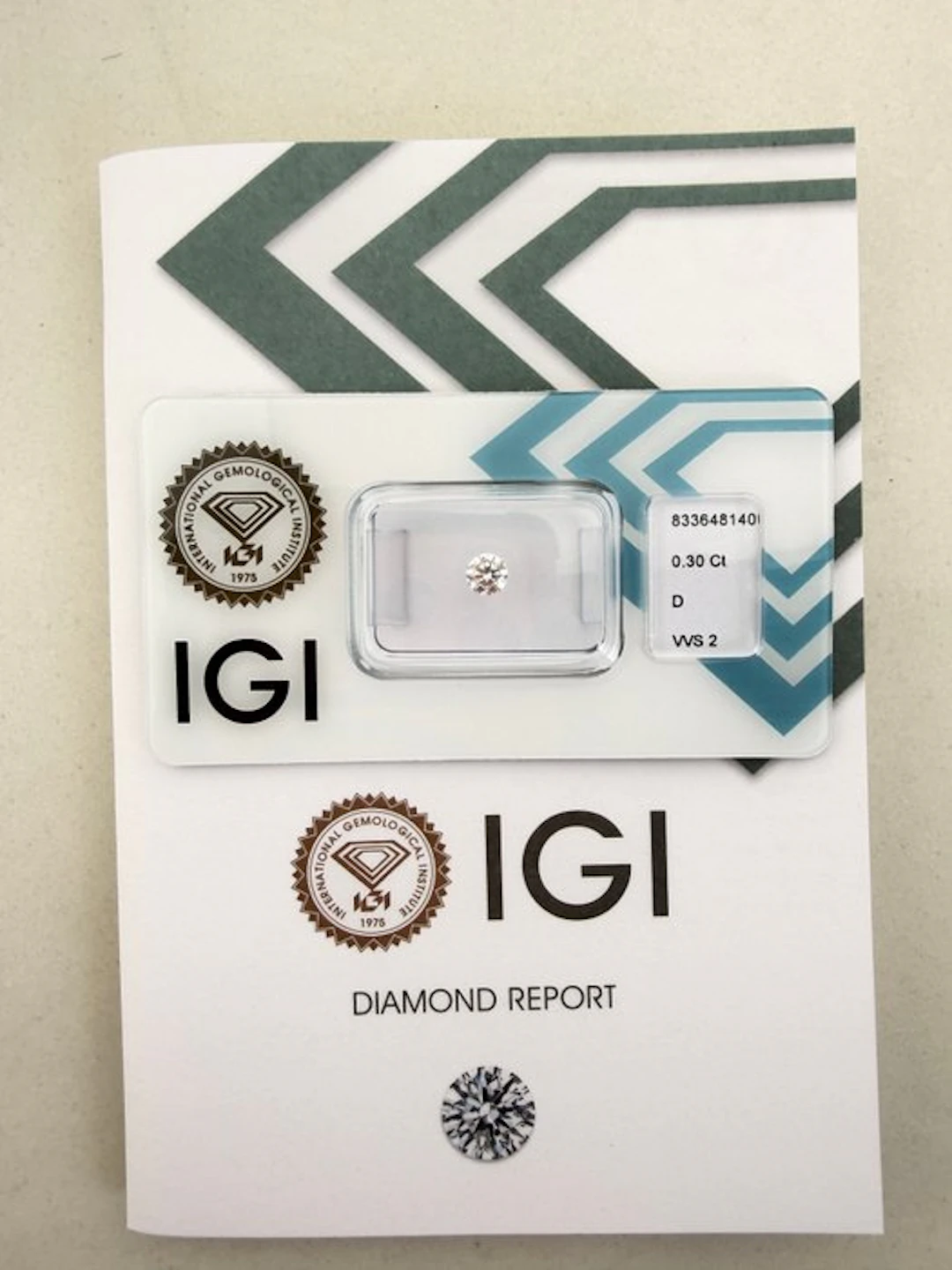 No reserve price - 1 pcs Diamond (Natural) - 0.30 ct...