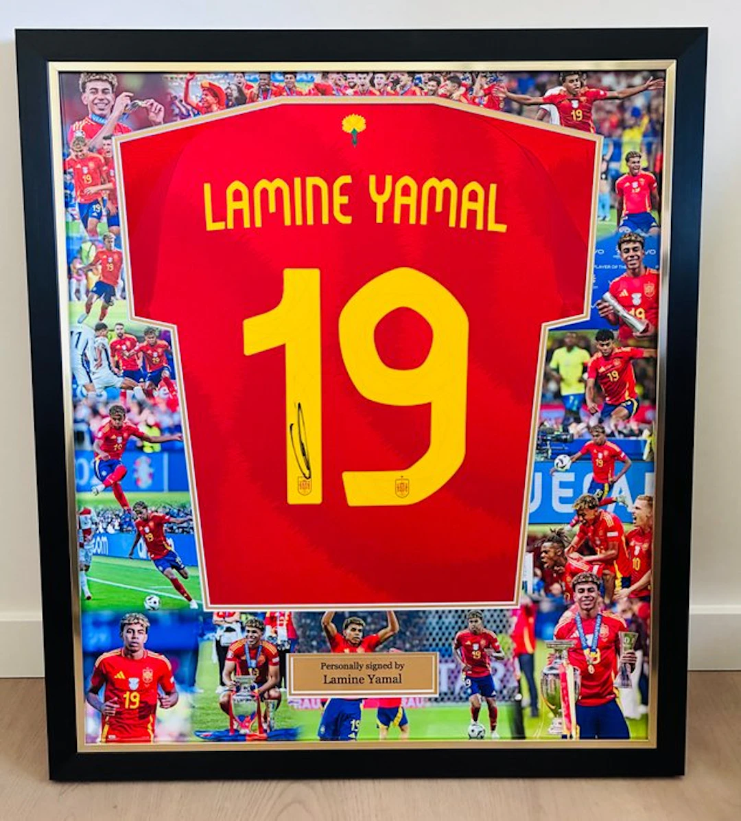 Lamine Yamal - Exclusive Hand Signed – World Cup 2026 Winner – Spain Home Shirt