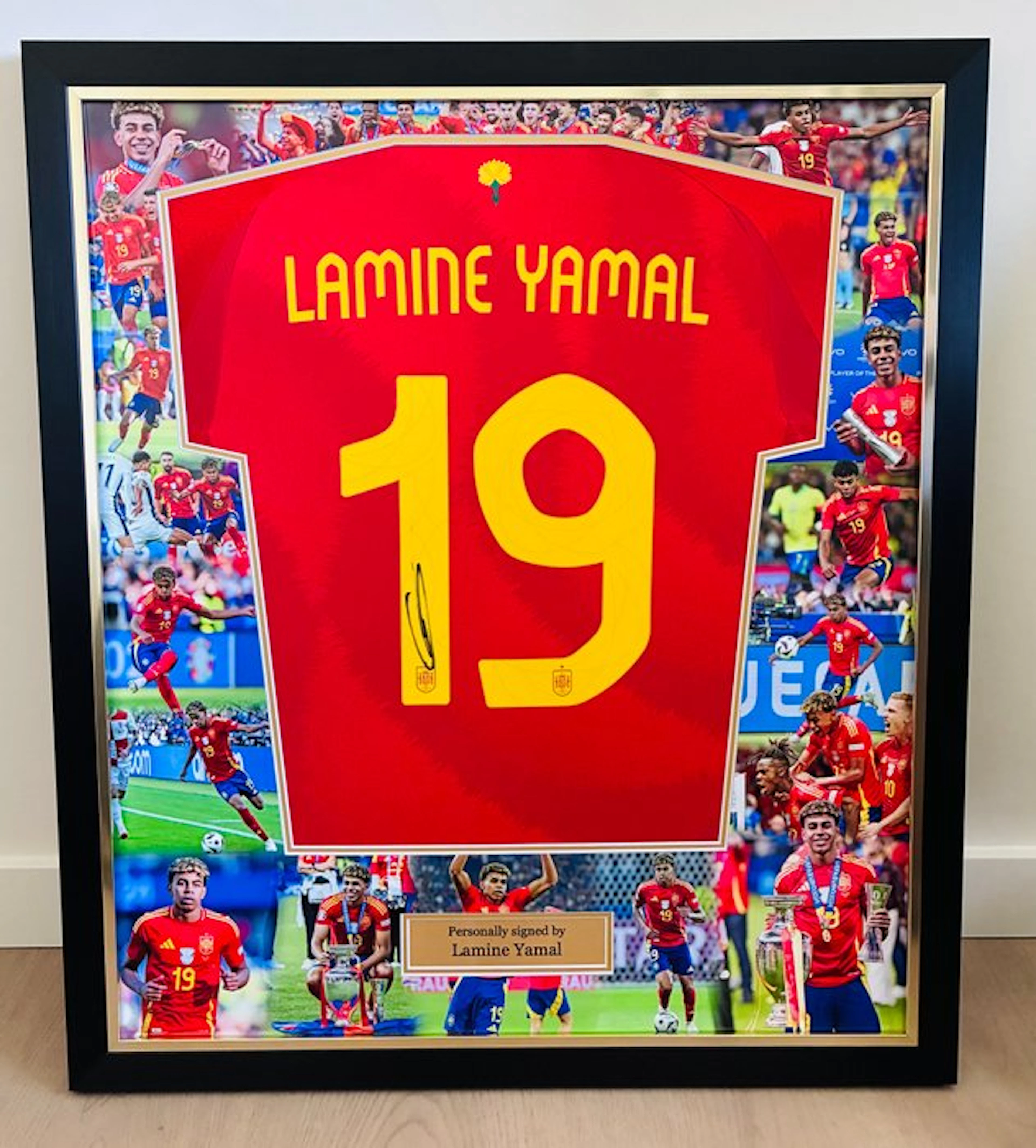 Lamine Yamal - Exclusive Hand Signed – World Cup 2026 Winner – Spain Home Shirt