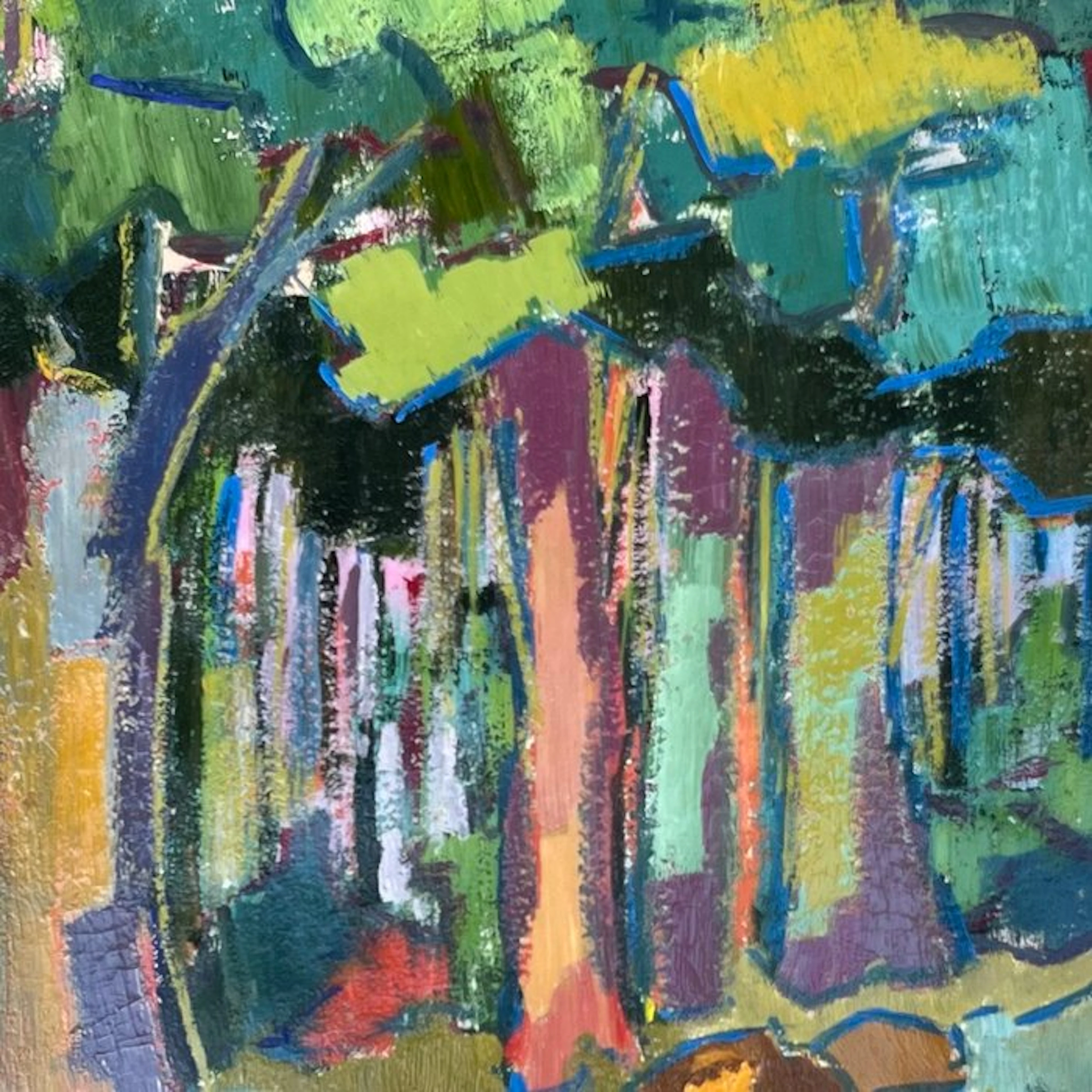 Joseph Mistou (1909-1984) - Forêt colorée et sous-bois...
