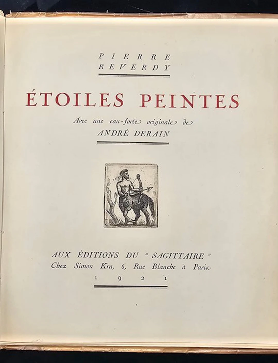 André Derain / Pierre Reverdy - Etoiles peintes [1/73 sur...