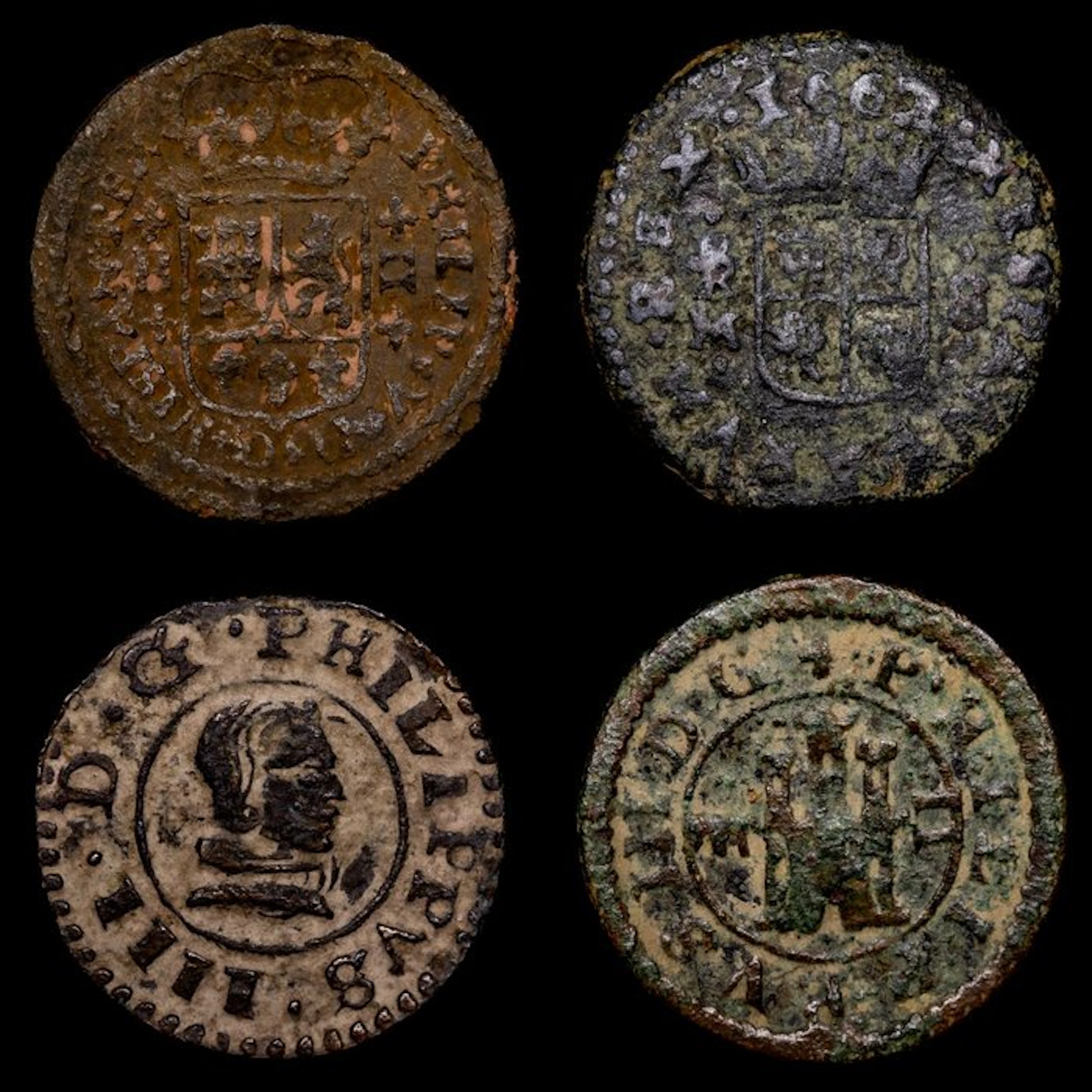 Spain. Felipe IV. 2 Maravedís Siglo XVII Y XVIII (No reserve price)