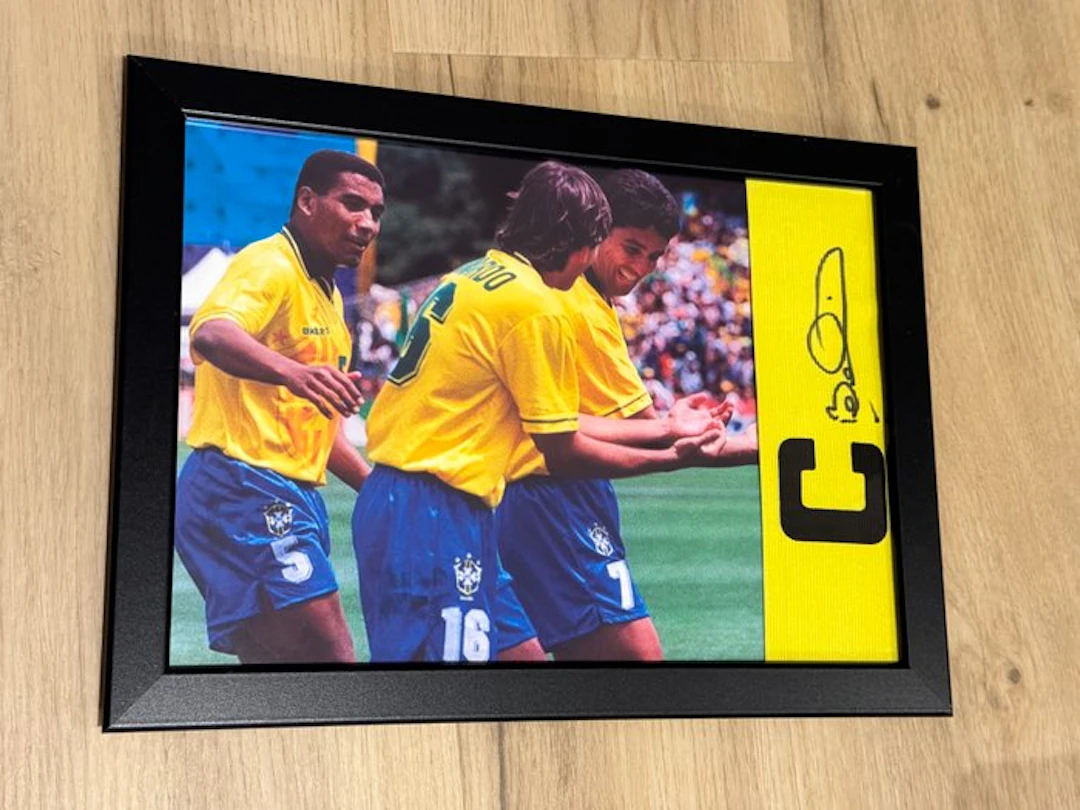 Brasil - Football World Championships - Bebeto - Framed, Captain's armband
