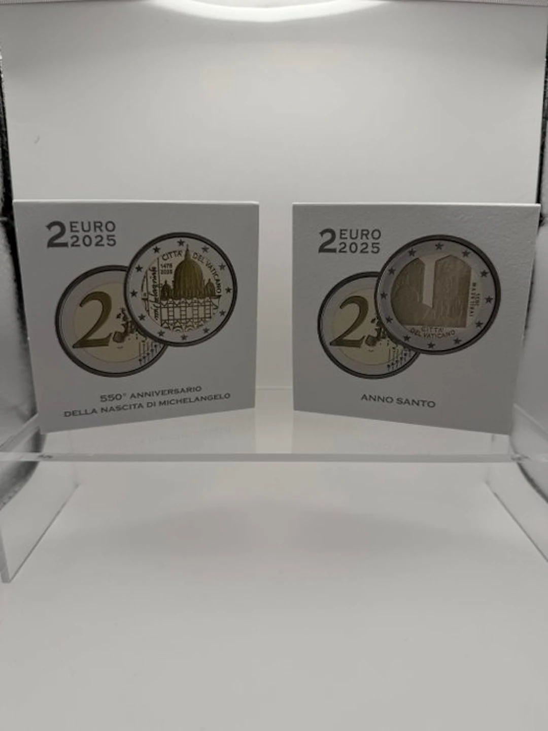 Vatican. 2 Euro 2025 "Anno Santo" + "Michelangelo" (2...