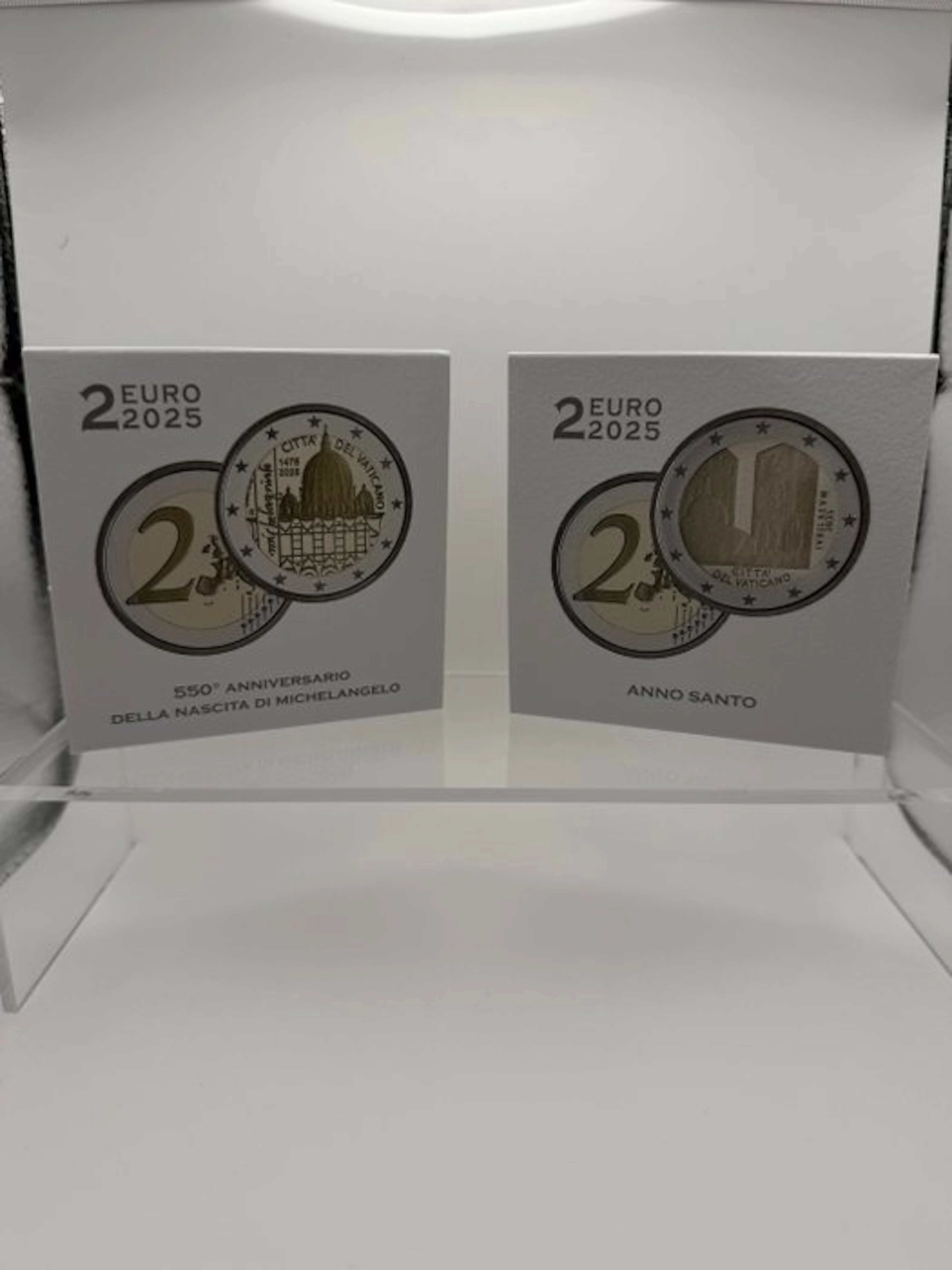 Vatican. 2 Euro 2025 "Anno Santo" + "Michelangelo" (2...