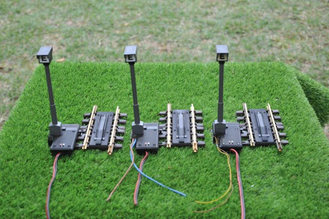 LGB G - Model train tracks (3) - Set of roadway sections...