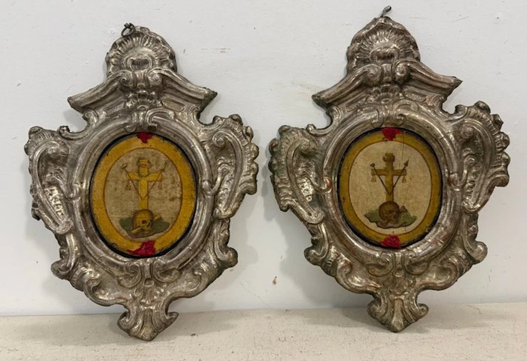 Scuola lombardo-emiliana (XVIII) - Memento mori con emblemi della Passione
