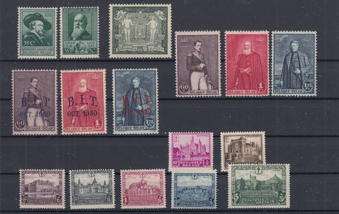 Belgium 1930 - complete year 1930 (with block and stamp...