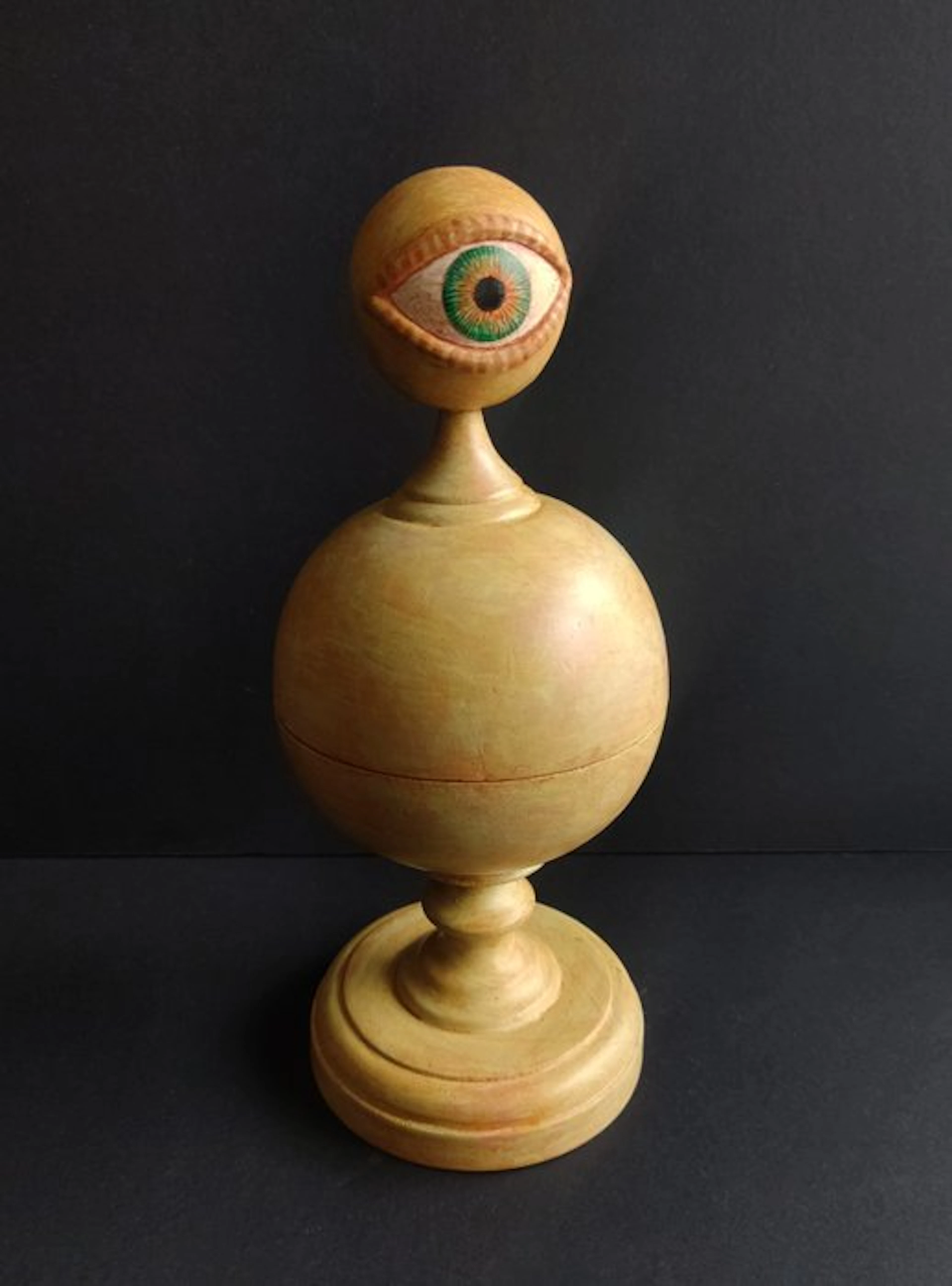Statue, Medisch anatomisch oogmodel - 25 cm - Wood