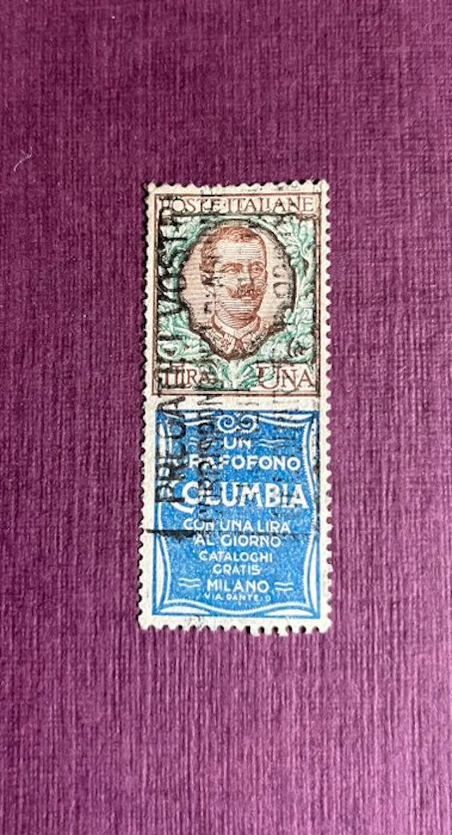 Italy Kingdom 1924 - Advertisers - 1 lira Columbia used
