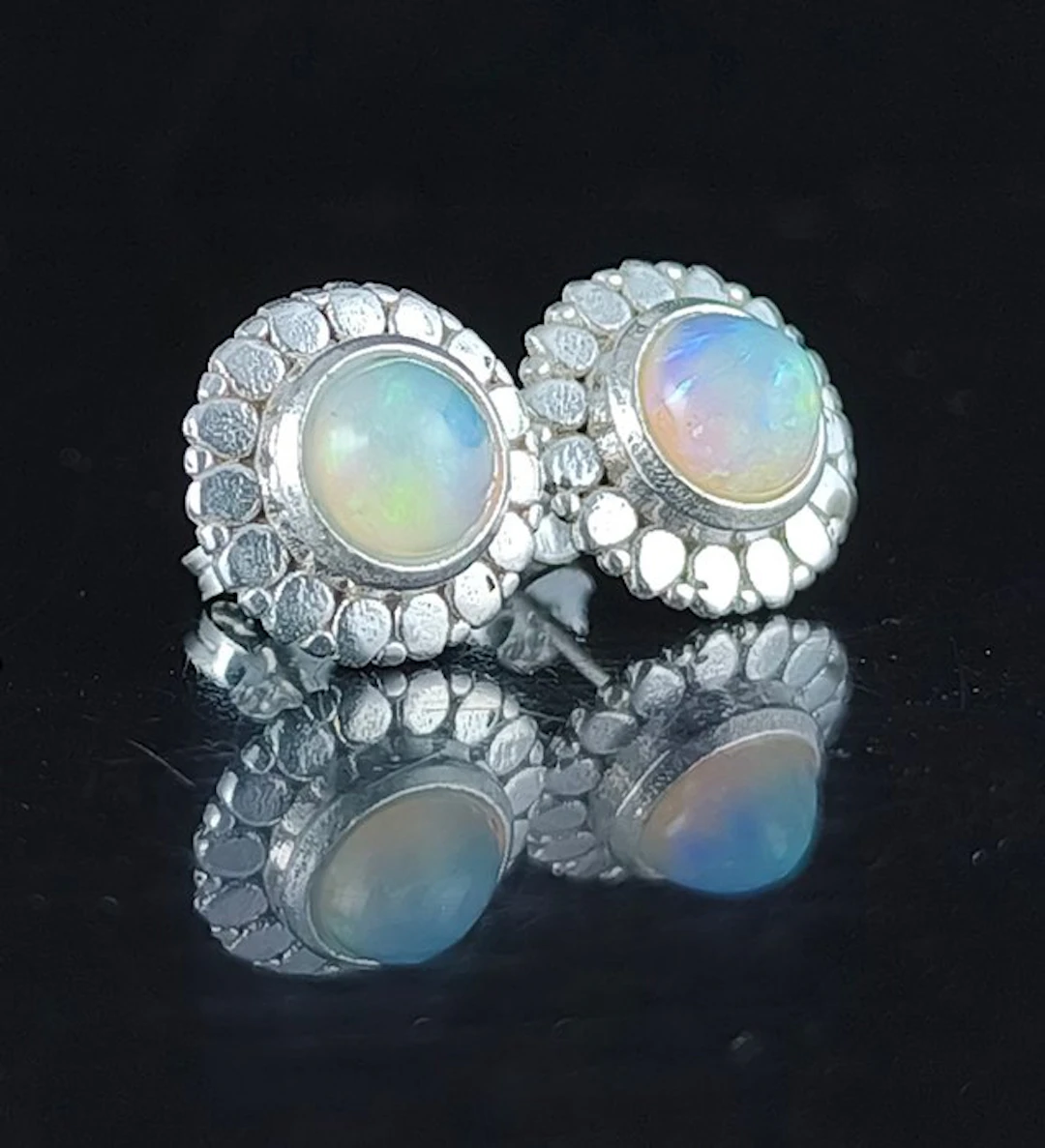 Opal - Silver - Earrings - Self-discovery