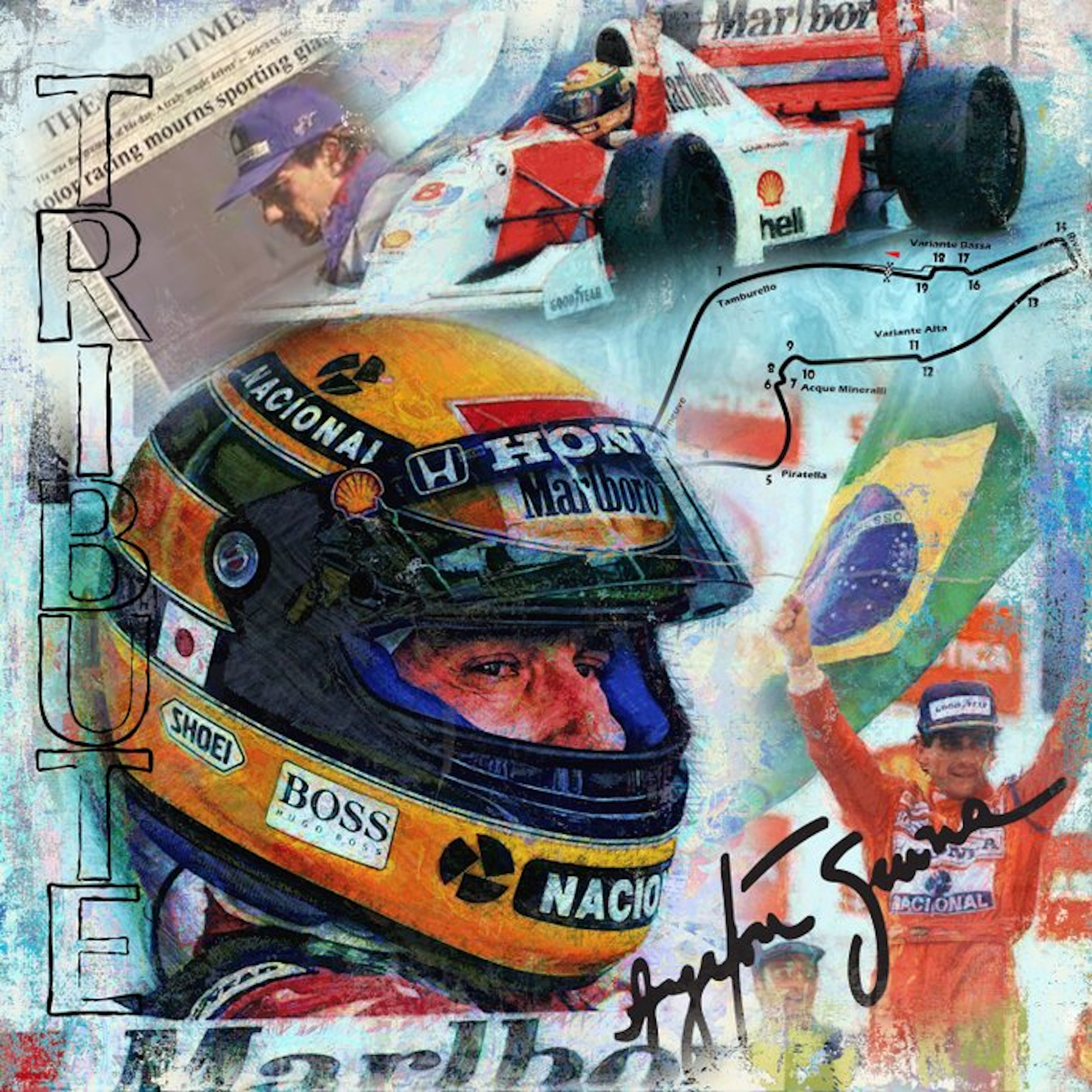 Original Luc Best - "Ayrton Senna"