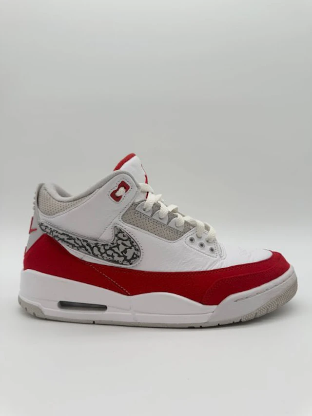 Nike - Jordan 3 Retro Tinker White University Red - Sneakers - Size: EU 42.5