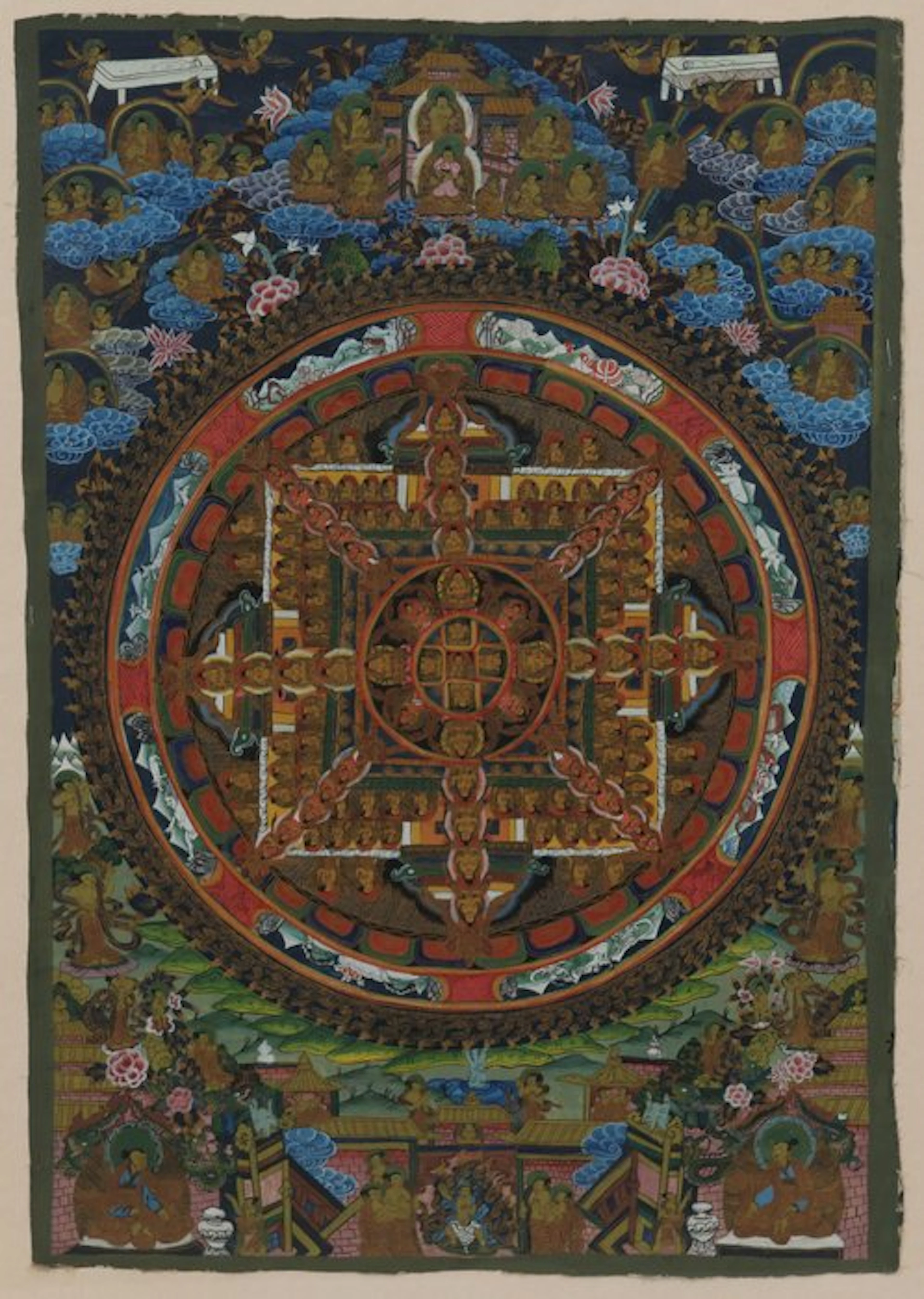 Tibetaans-boeddhistische thangka - Tibetaans (XX) - China