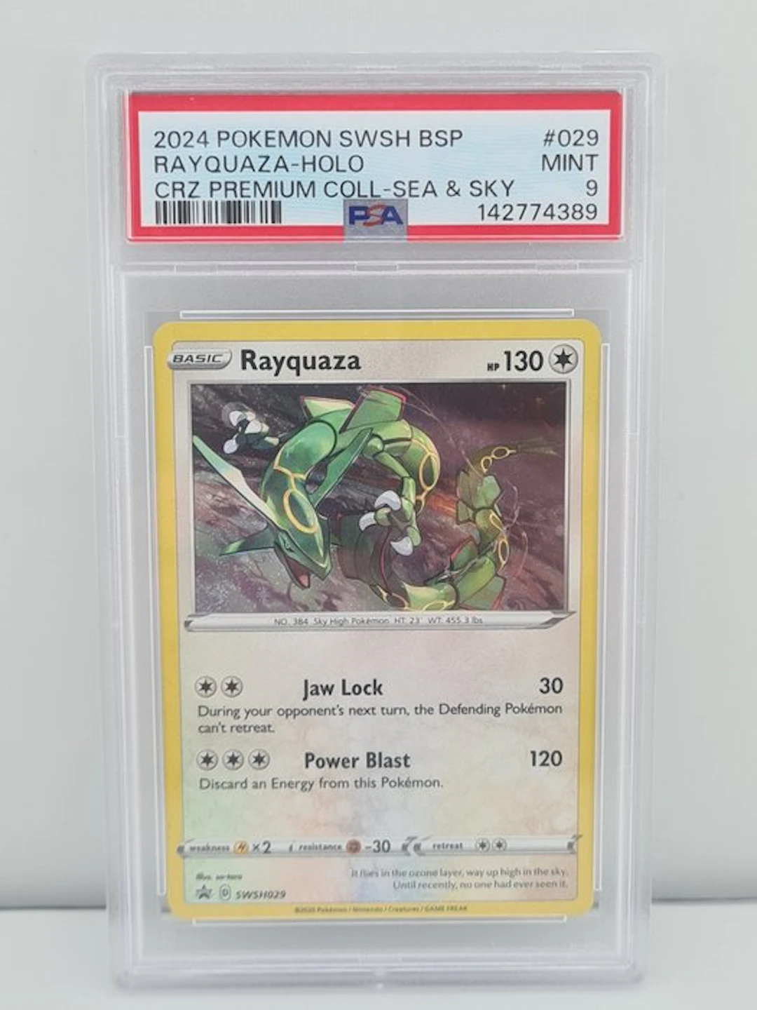 Pokémon - 1 Graded card - Rayquaza 029 Foil - PSA 9 - Sword & Shield