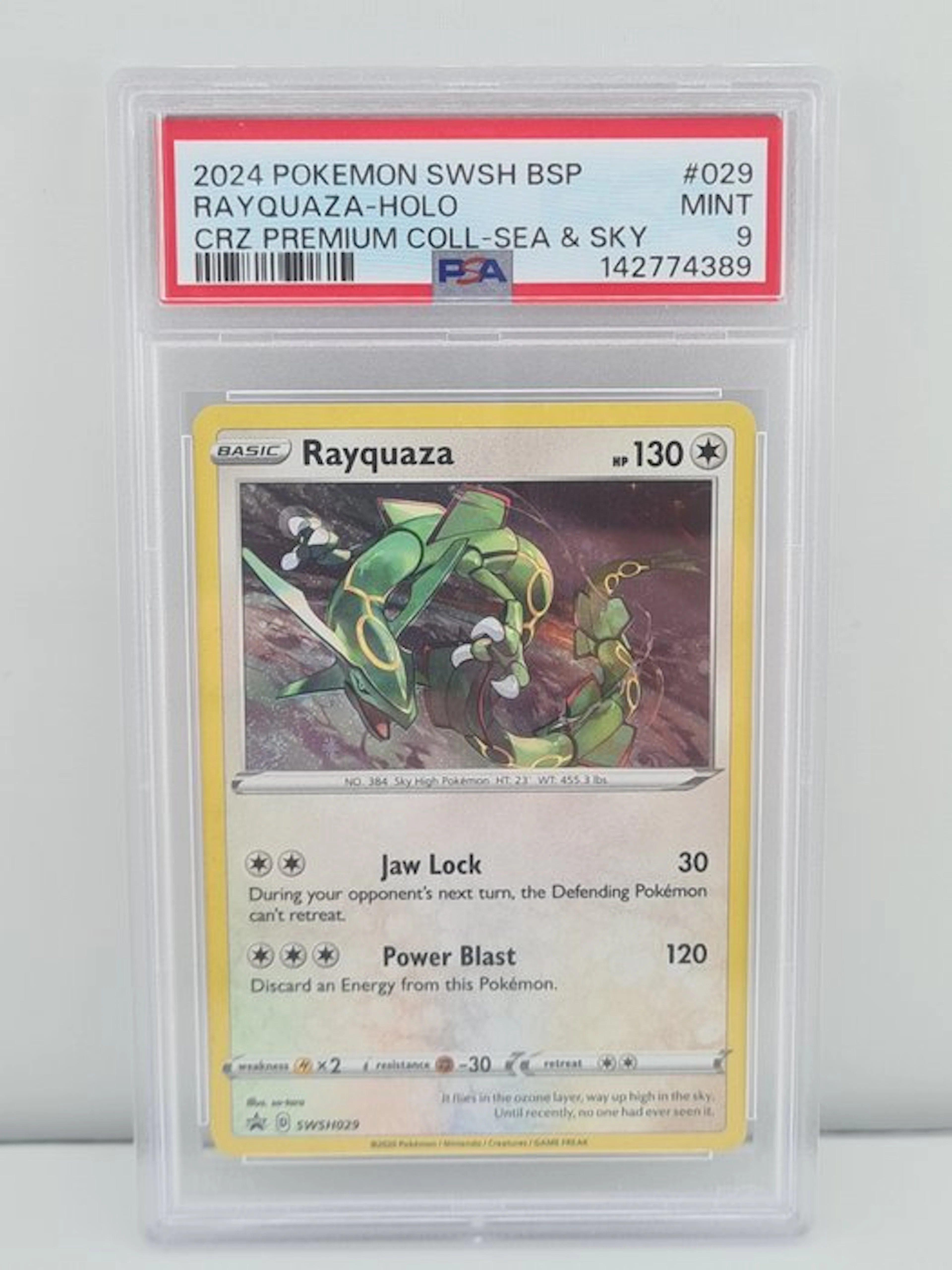 Pokémon - 1 Graded card - Rayquaza 029 Foil - PSA 9 - Sword & Shield