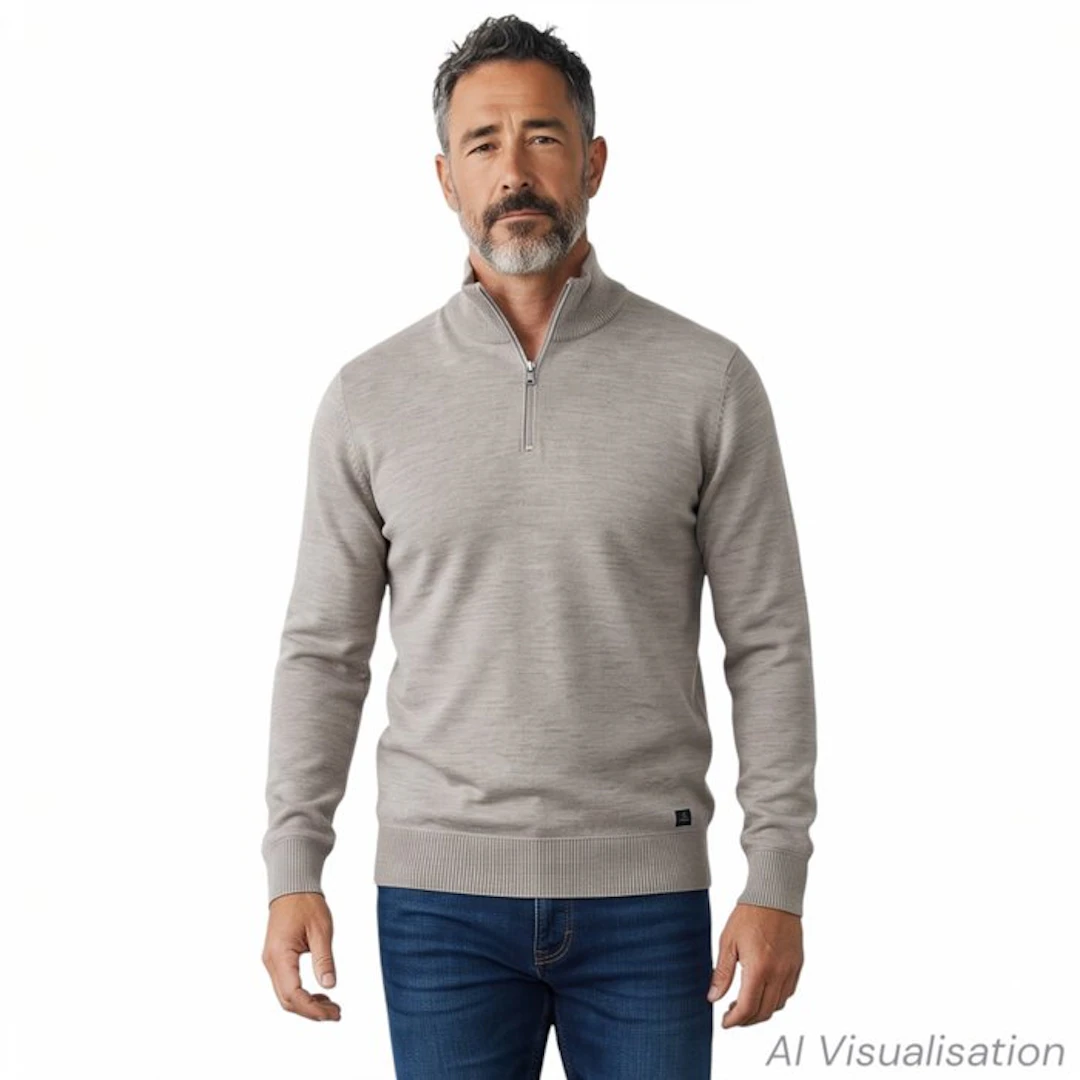 Wahts - Size S - 100% Merino Wool! - Gray - Jumper - New with tags