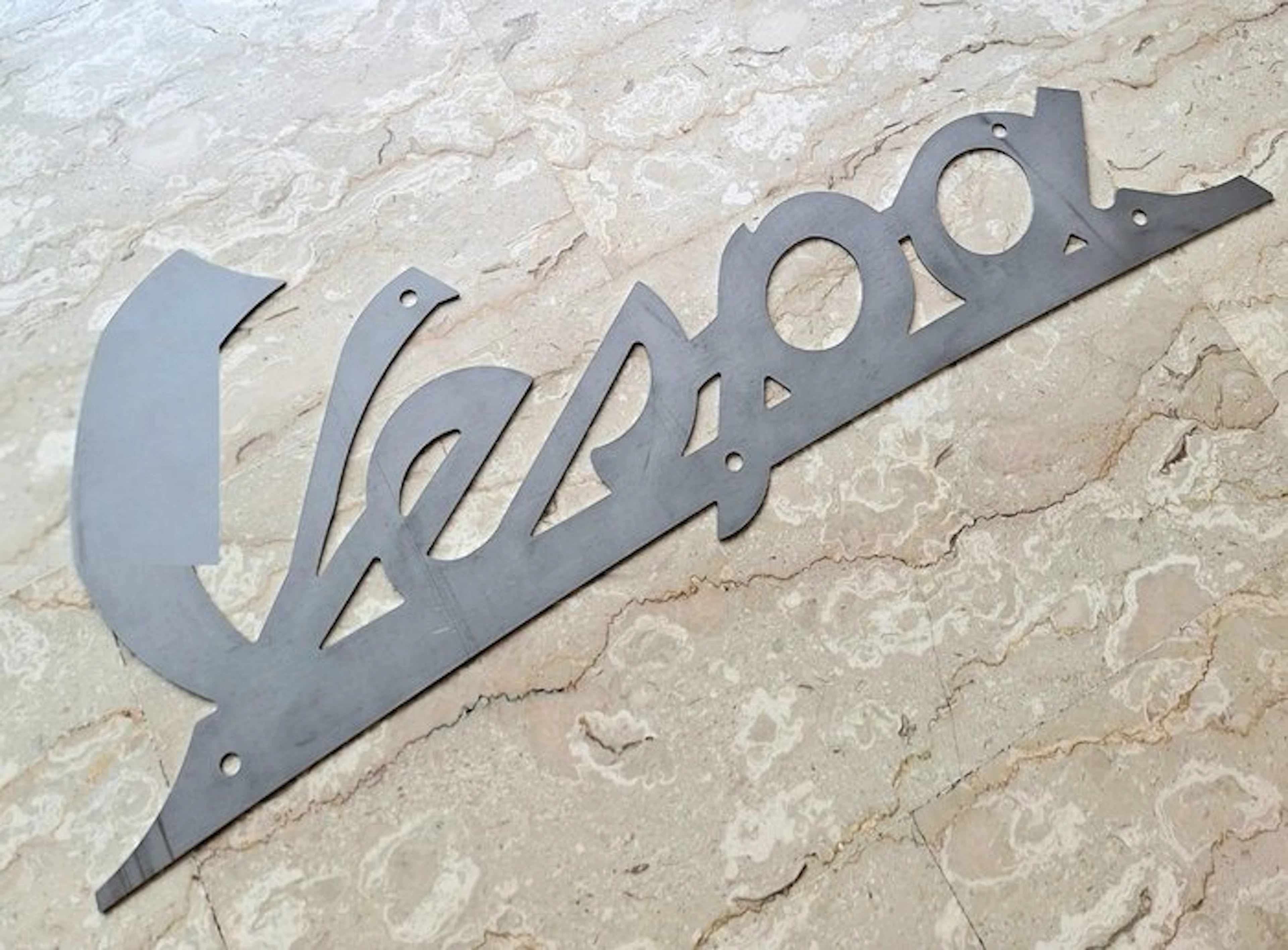 Vespa - Vespa sign - Sign - Advertising plaque - Steel, Metal
