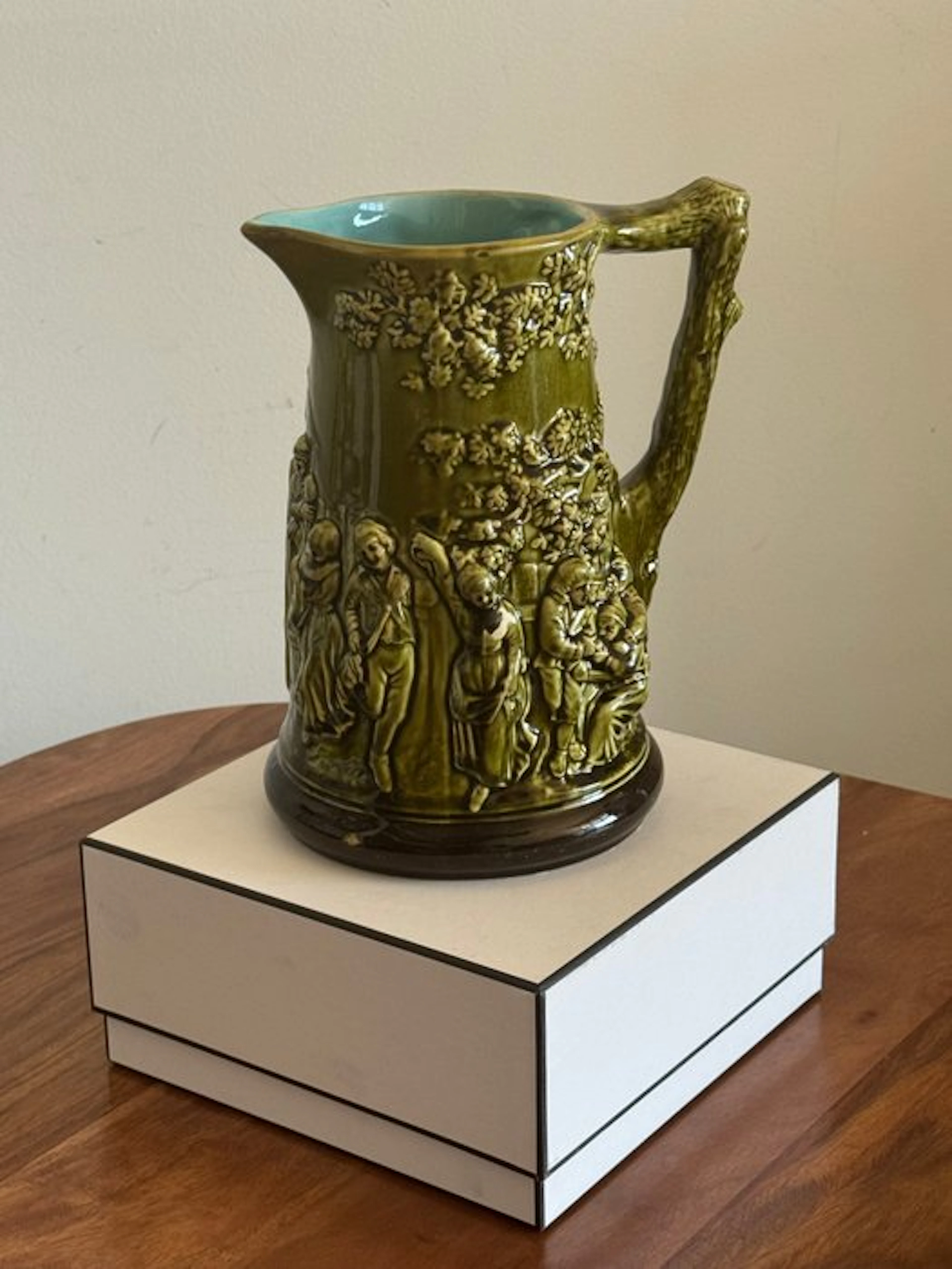Sarreguemines - Pitcher - G17 - Ceramic - Antique Sarreguemines pitcher