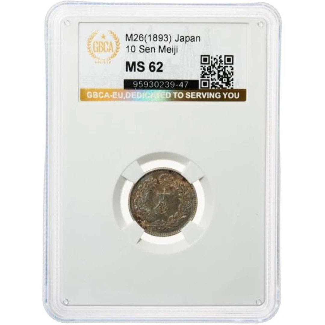 Japan. Meiji. 10 Sen Japan mint, 1893. GBCA EU - MS 62 (No reserve price)